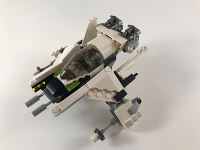 Photograph of LEGO creation "Scarab Fighter"