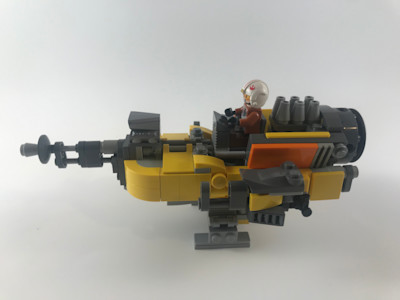 Photograph of LEGO creation "Rebel Munitions Skiff - Combat Edition"