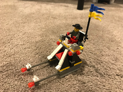 Photograph of LEGO creation "Slanty Zip Sled"