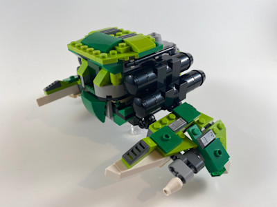 Photograph of LEGO creation "The Bullfrog"
