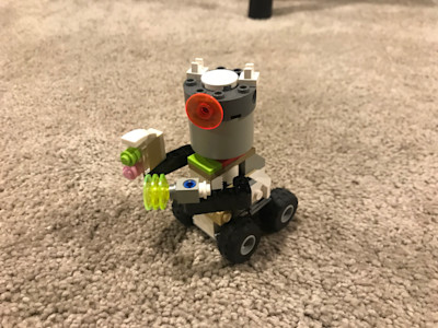 Photograph of LEGO creation "Mr. Cutie"