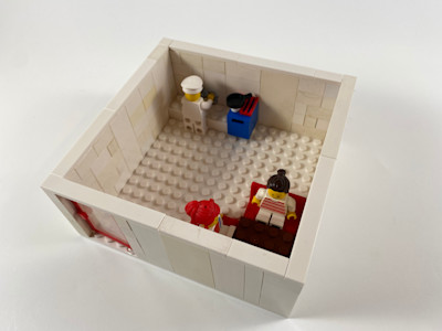 Photograph of LEGO creation "The Pizza Bakery"