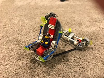 Photograph of LEGO creation "Captain America's Flying Throne"
