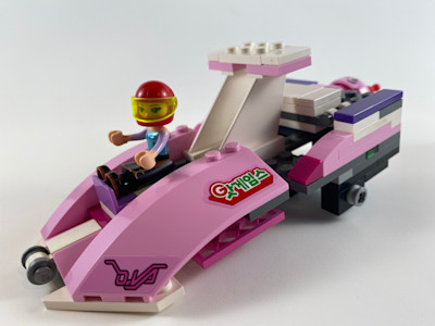 Photograph of LEGO creation "The Cake Dropper Space Boat"