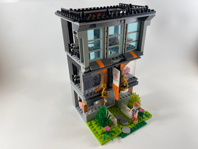 Photograph of LEGO creation "Arasaka Hotel"