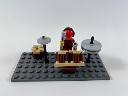 One man drum band