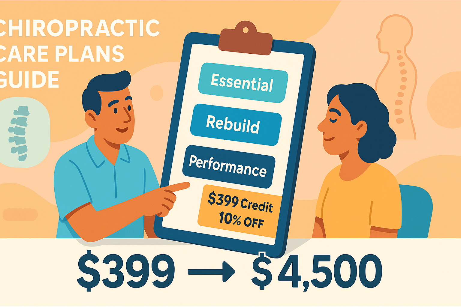 Chiropractic Care Plans Guide ($399 → $4,500)