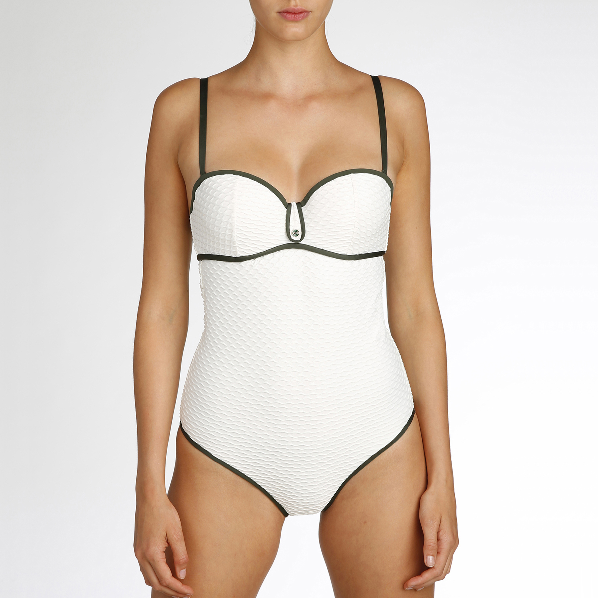 Padded clearance strapless swimsuit