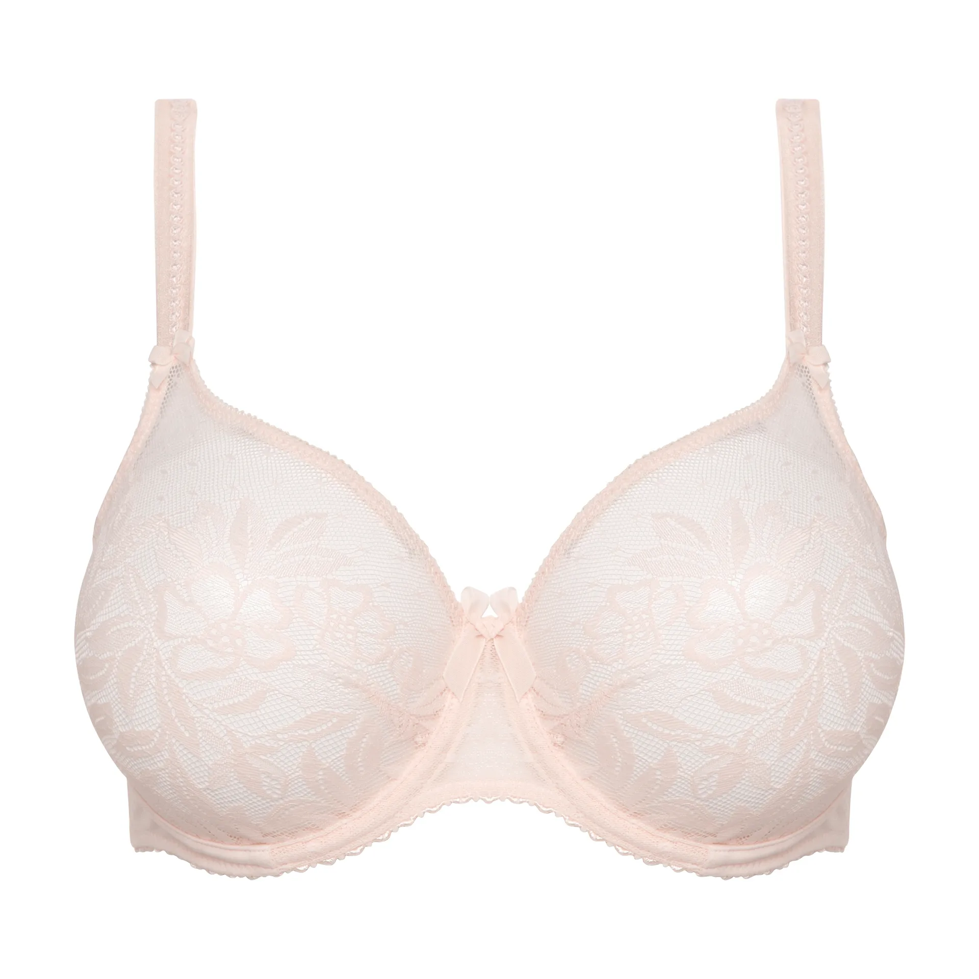 White Underwired Non Padded Full Cup Lace Bra