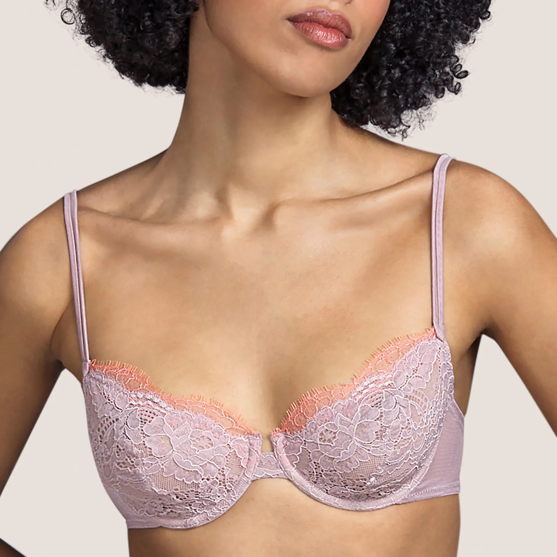 Victoria's Secret Dream Angels Wicked Unlined Balconette Bra Brazilian Set  Pink