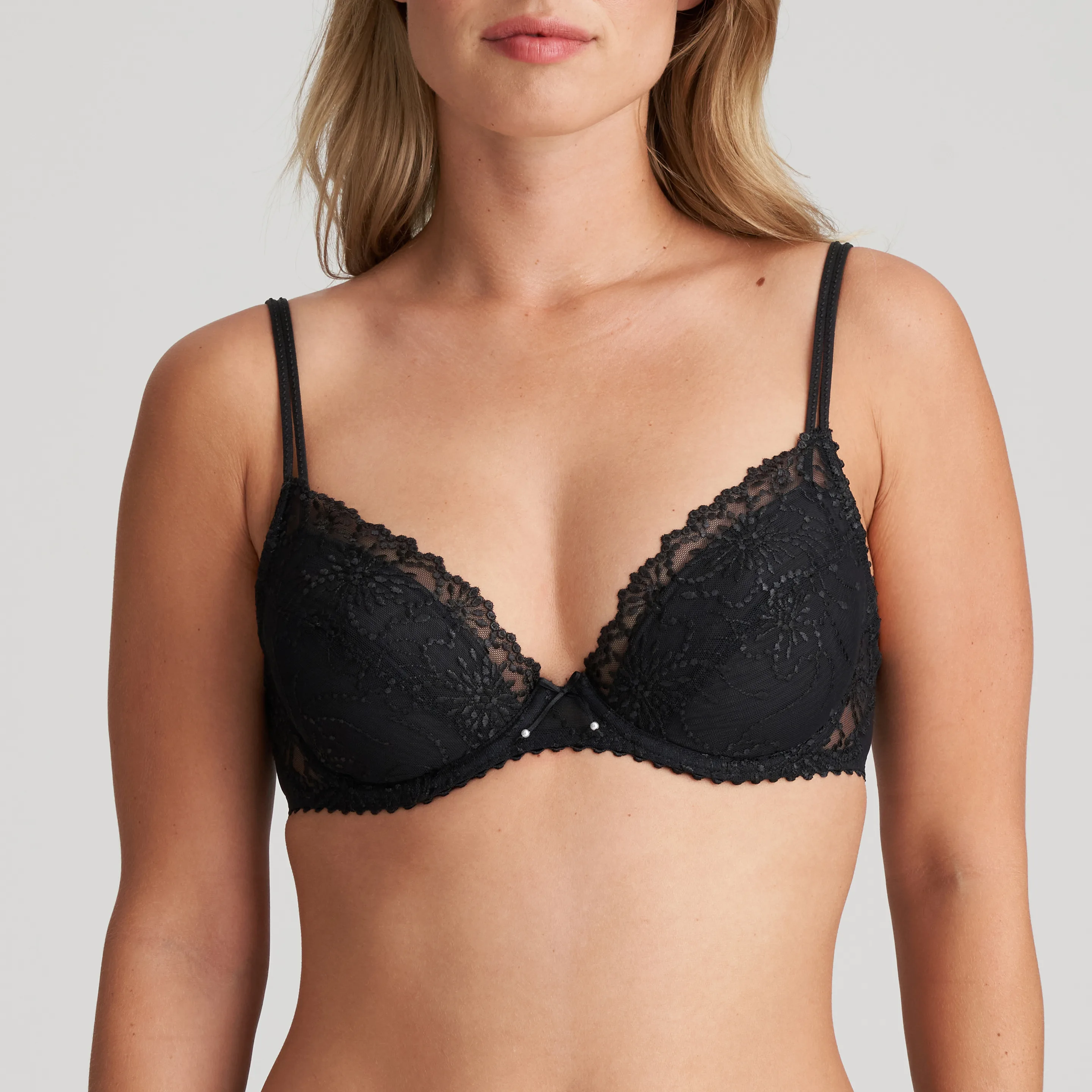 Black push-up bra with removable pads lingerie, bra