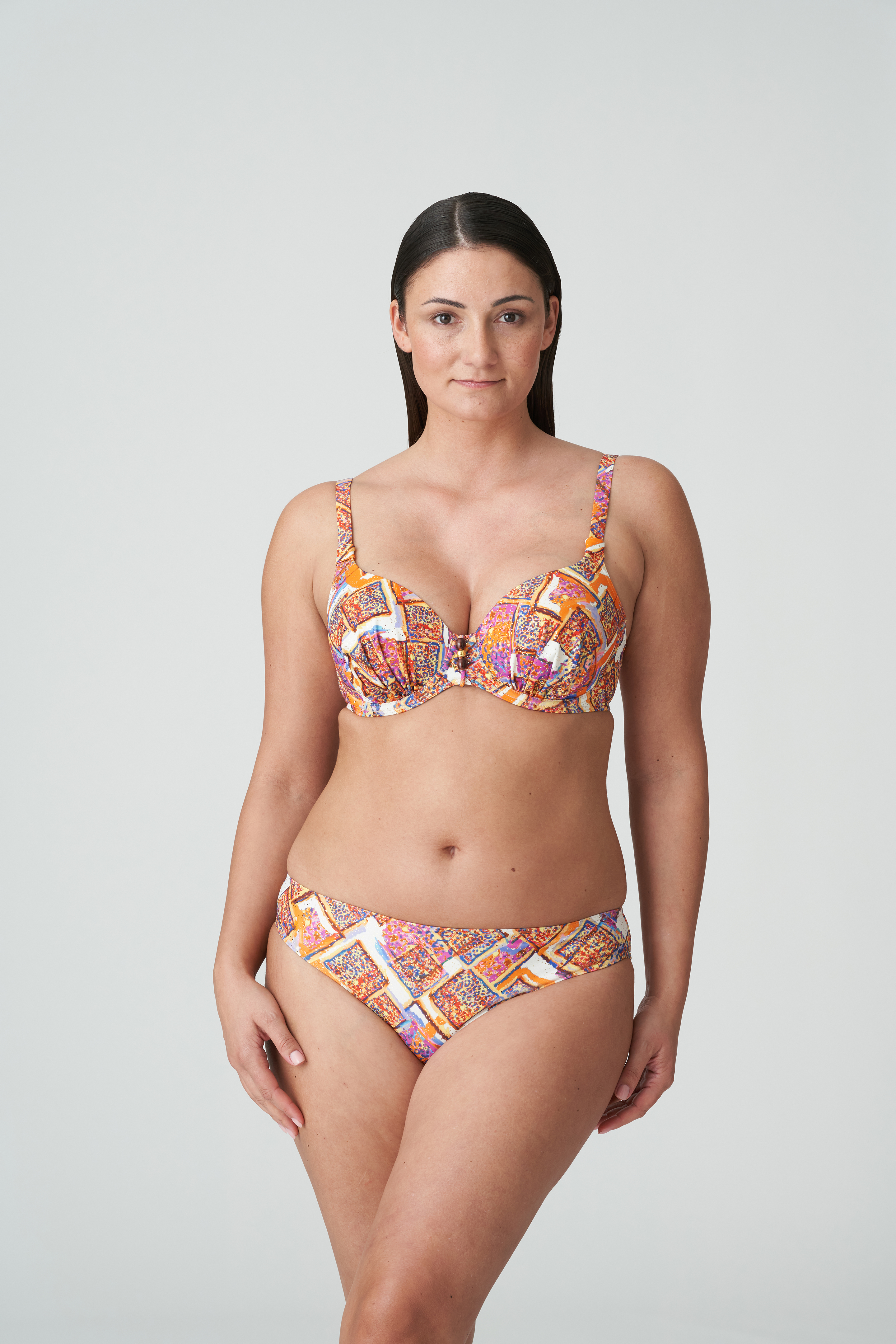 PrimaDonna Swim NAVALATO Summer Sunset padded balcony bikini top