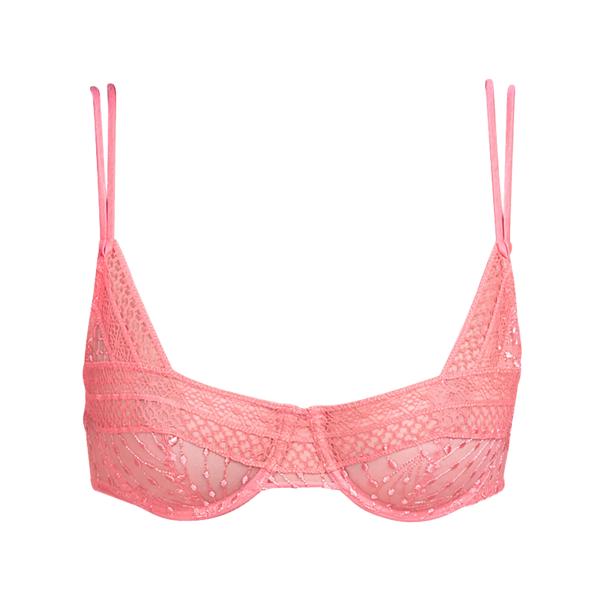 Andres Sarda SWITZER victorian rose padded bra - deep plunge