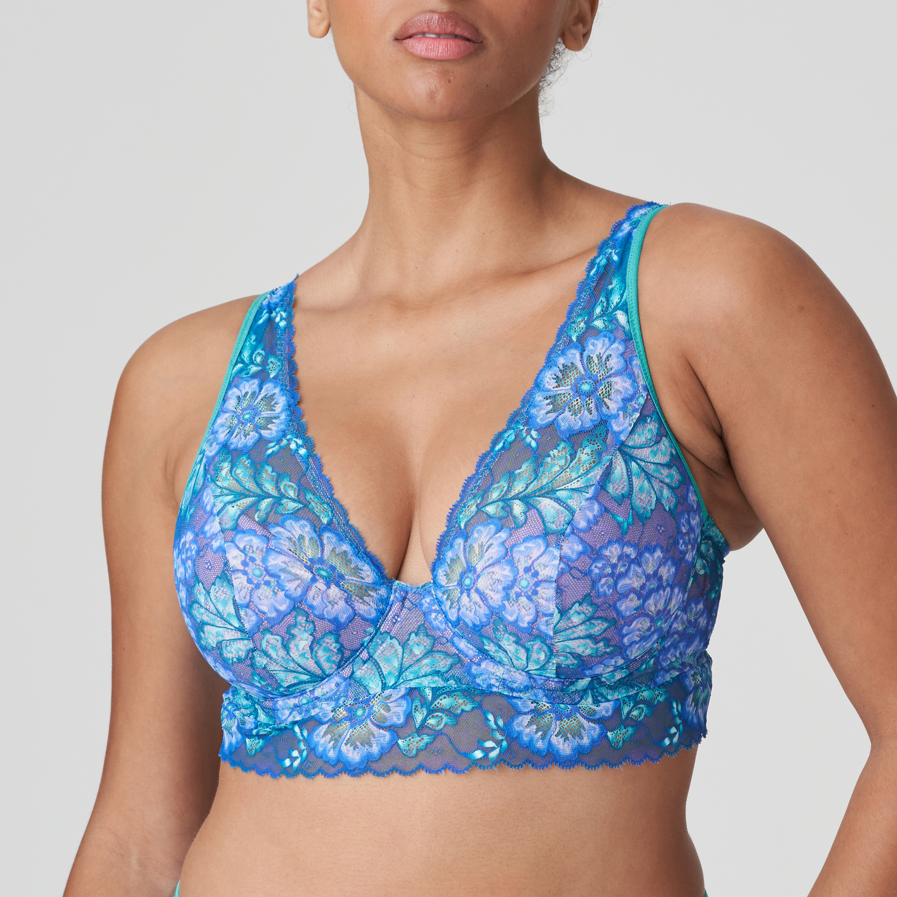 Sevilla Scroll Embroidery Semi Demi Bra - #14011 - Up to Size 46 - Lunaire:  Prettier Bras That Fit & Flatter Your Curves!