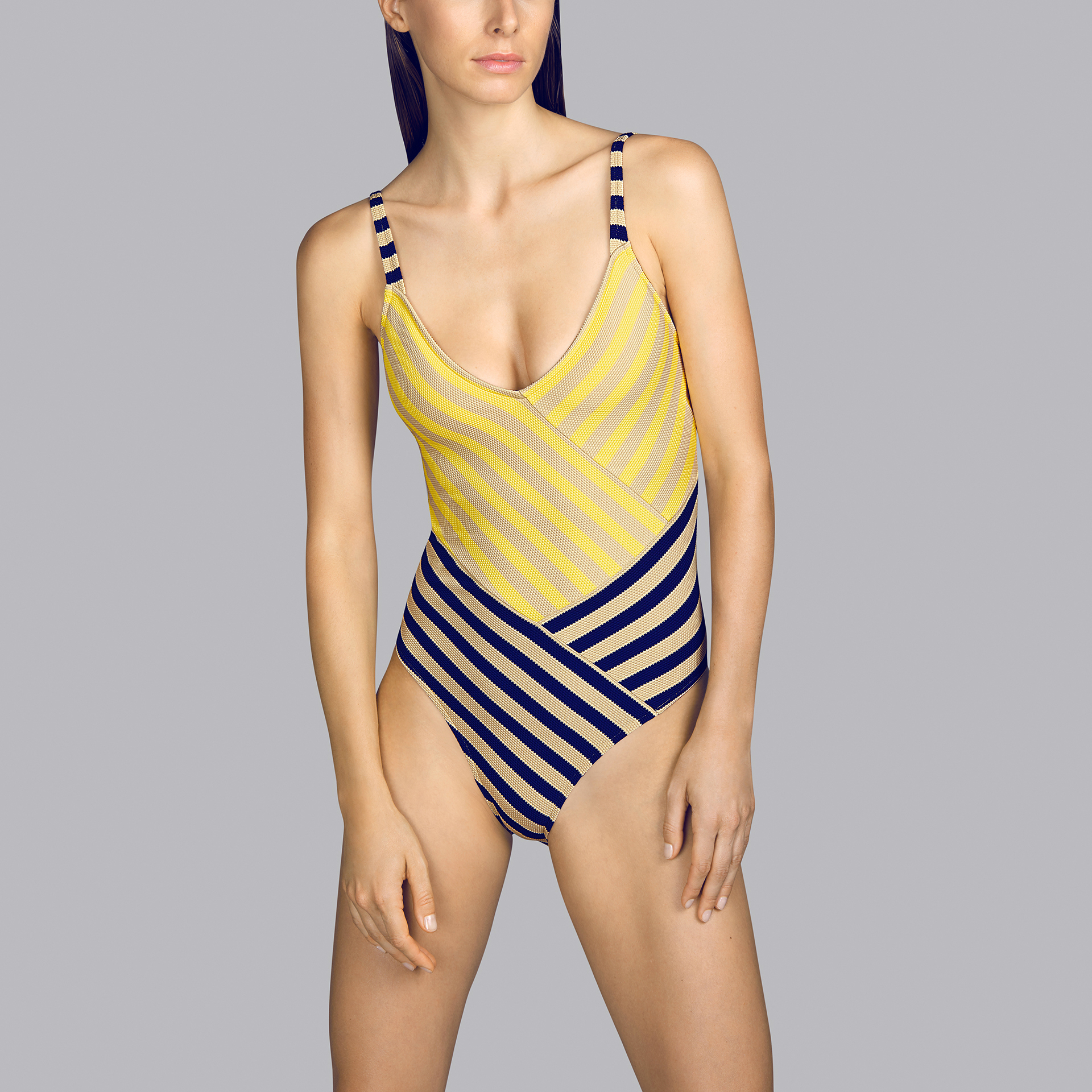 Andres Sarda Swimwear Naif Suède Swimsuit Triangle Padded