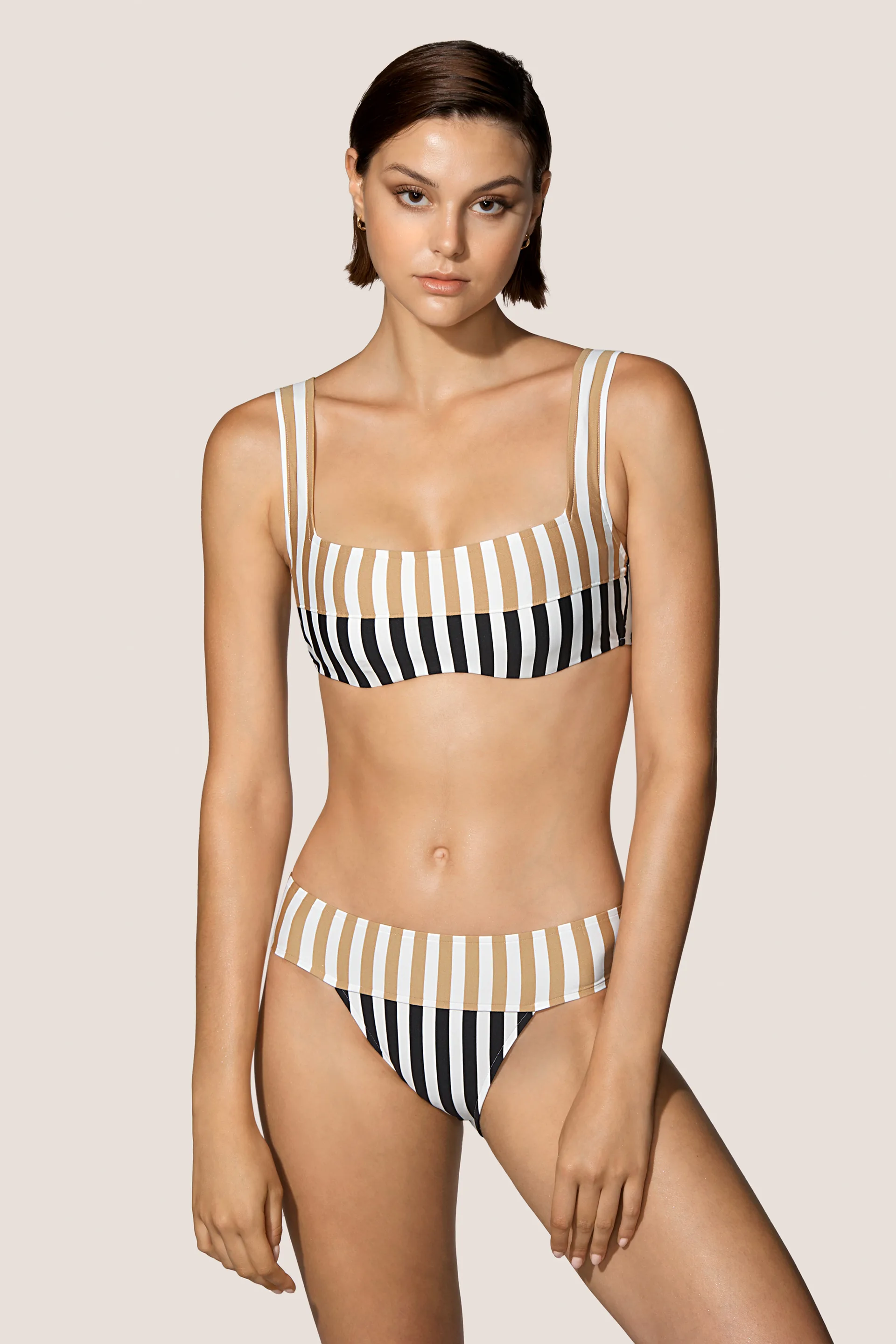 Andres Sarda Swimwear PERRIAND sand full cup bikini top