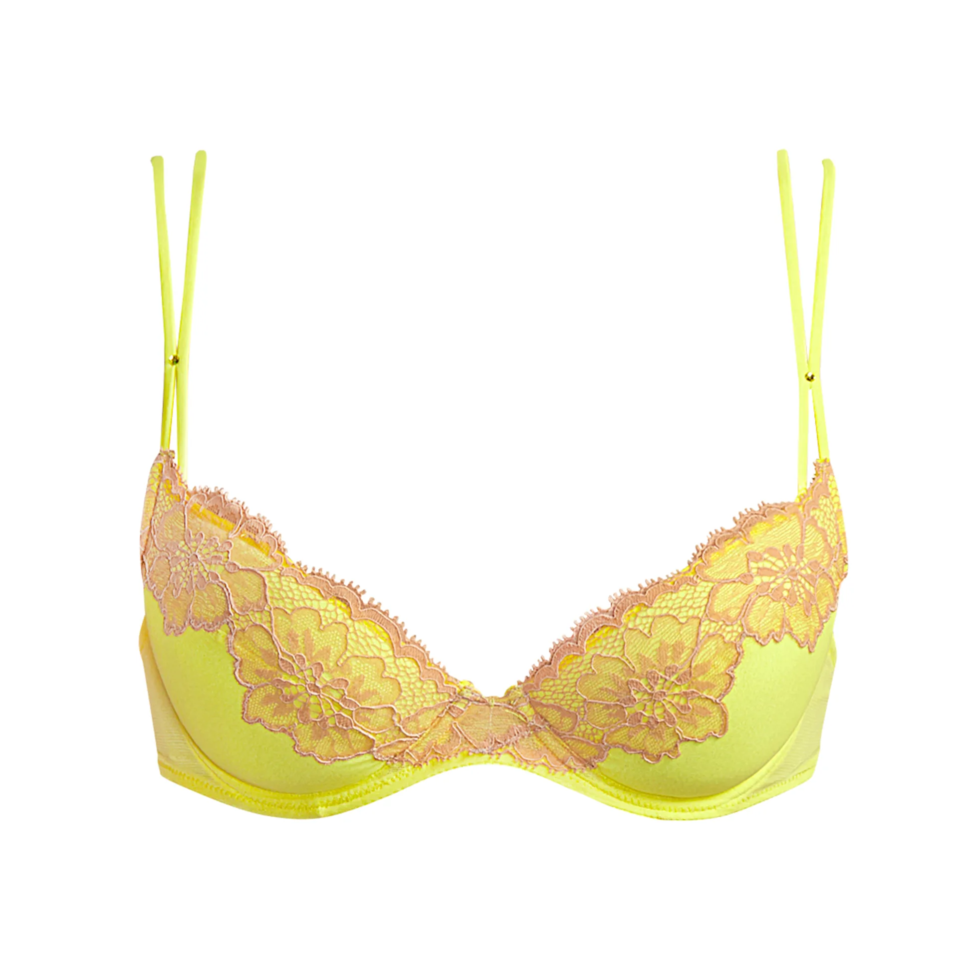 Andres Sarda Tyng Evening Blue Push Up Bra Removable Pads