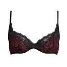 Black non wired padded bra, Andres Sarda- Lace non wired Bra, , Black  Fraser wine red , Andres sarda 2023