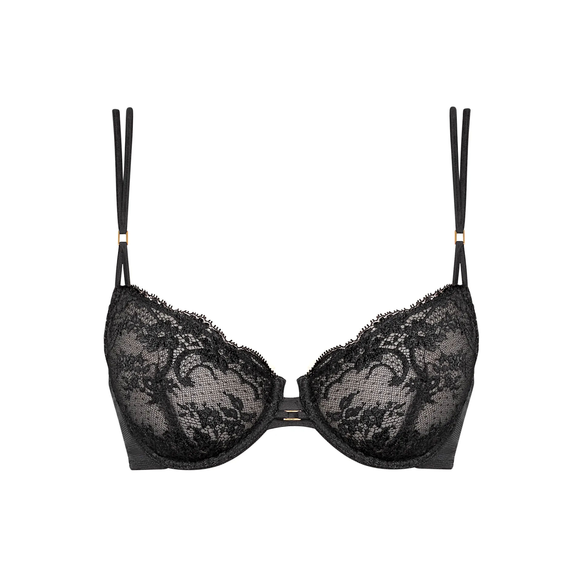 Black wired bra- Andres sarda Sales- Black Lace Lingerie- Unas1 - Wired Bra  d, e cup- Hannover