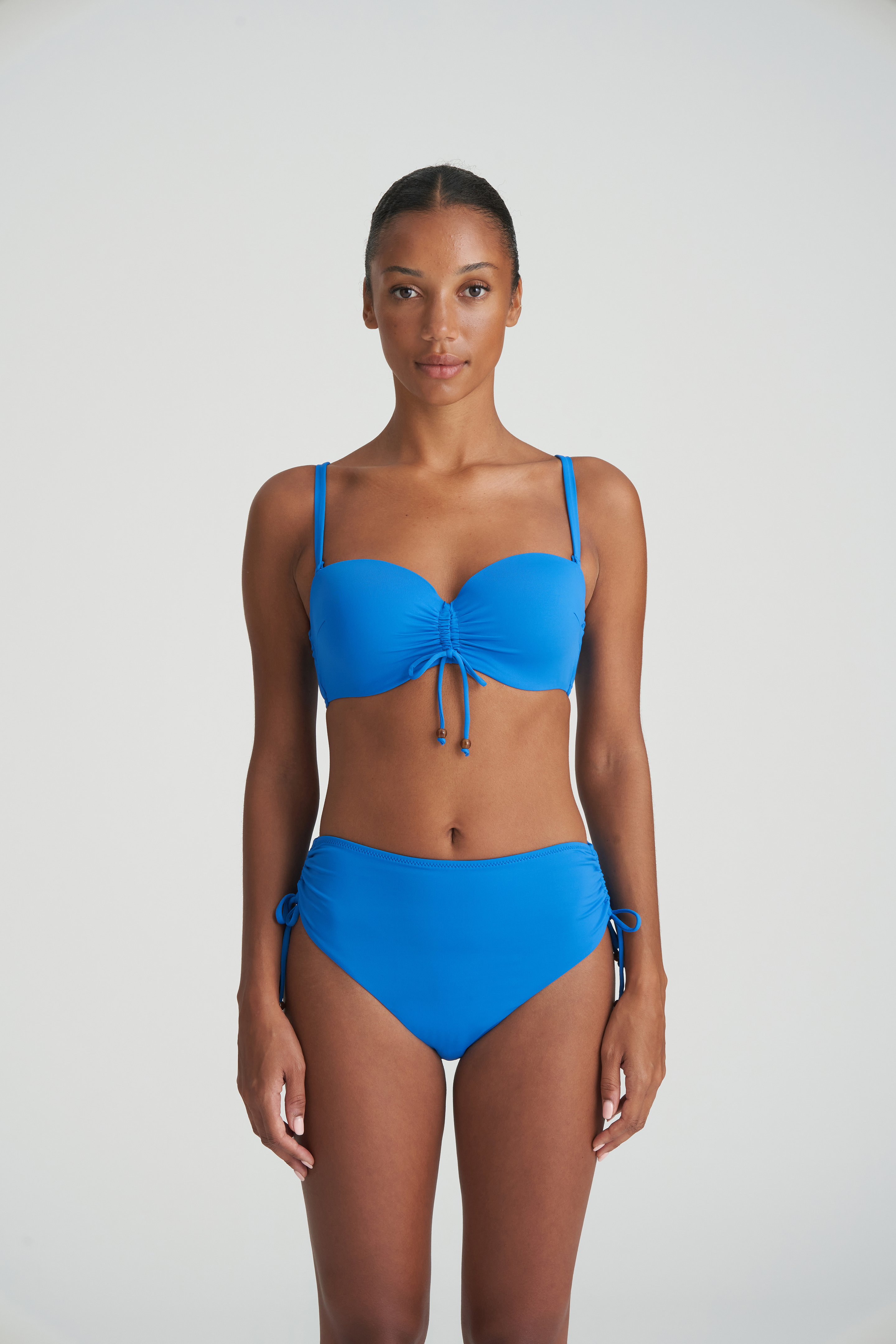 Marie Jo Swim FLIDAIS mistral blue padded plunge bikini top Rigby Peller United Kingdom