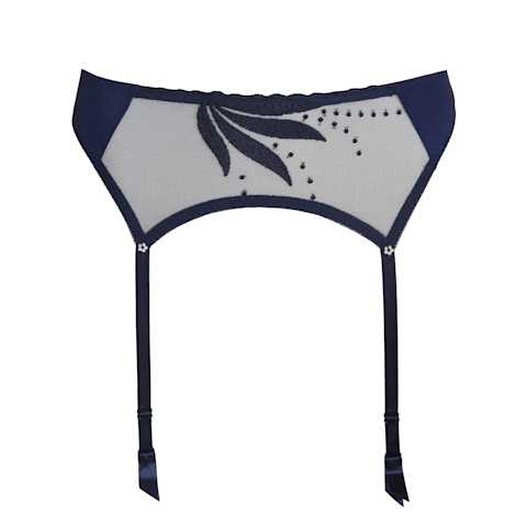 blue garter belt Marie Jo ETOILE sapphire blue garter belt