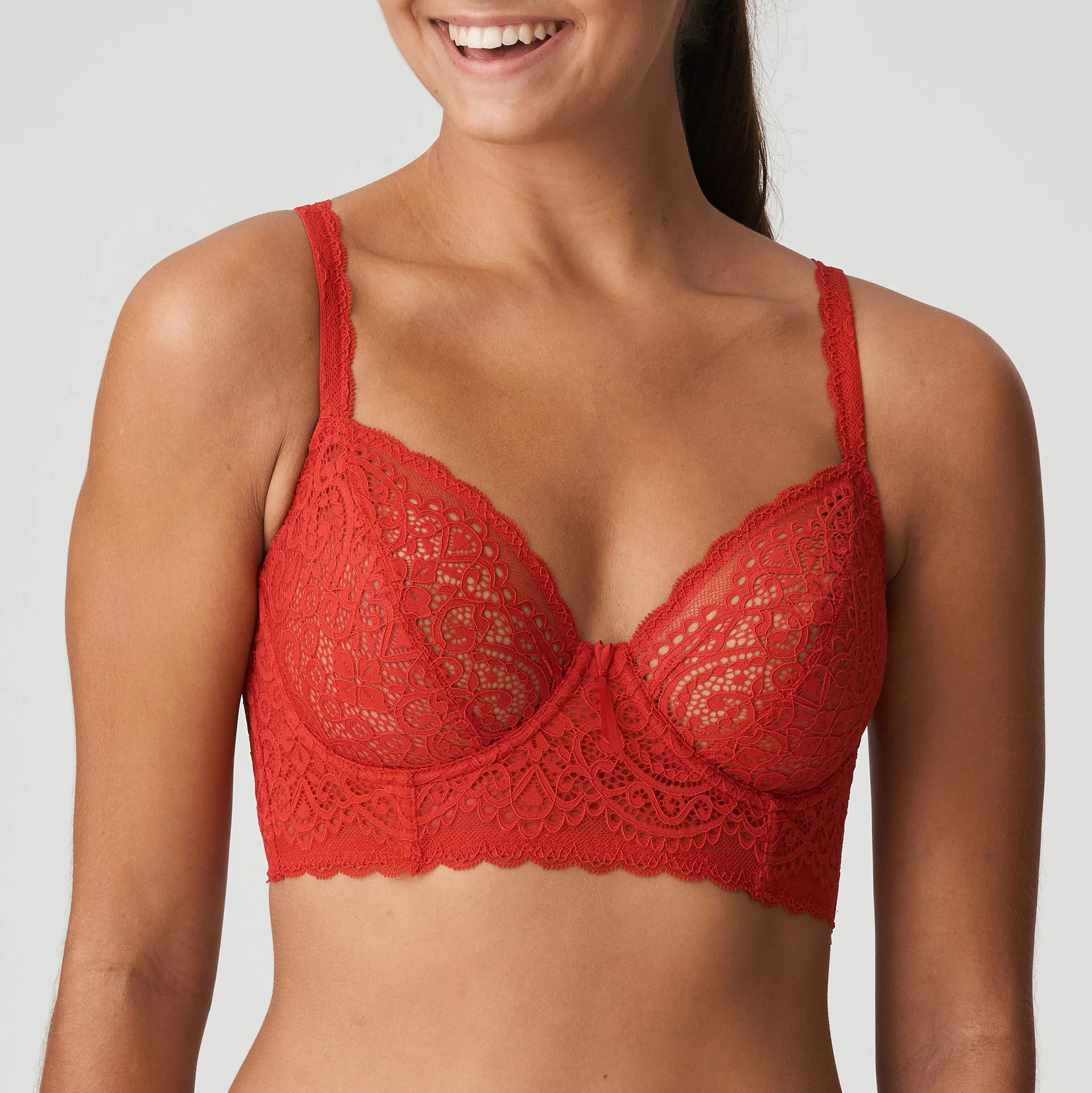 PrimaDonna Twist I DO scarlet plunge bra longline