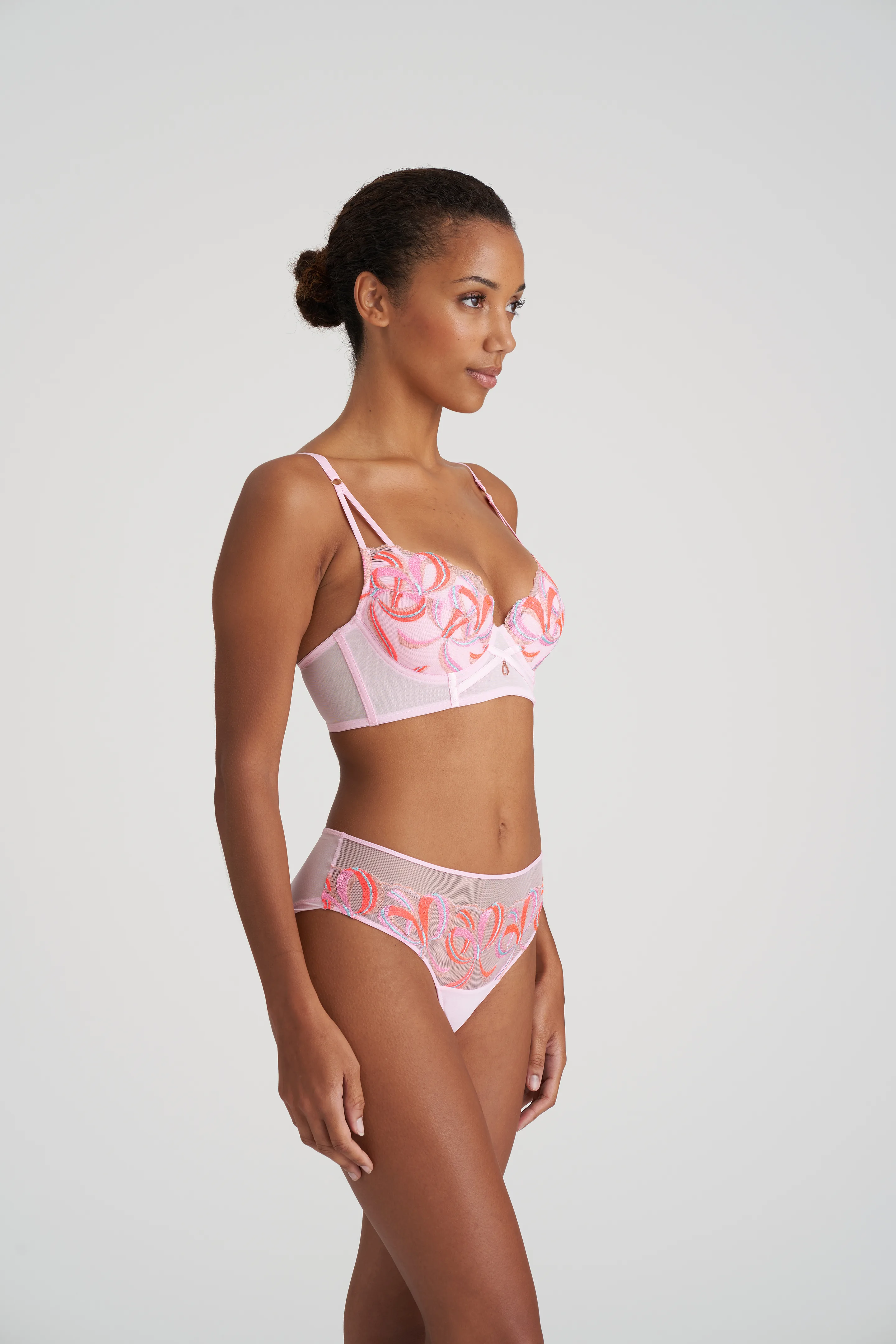 Buy Rose Embroidery Push-Up Bra Online