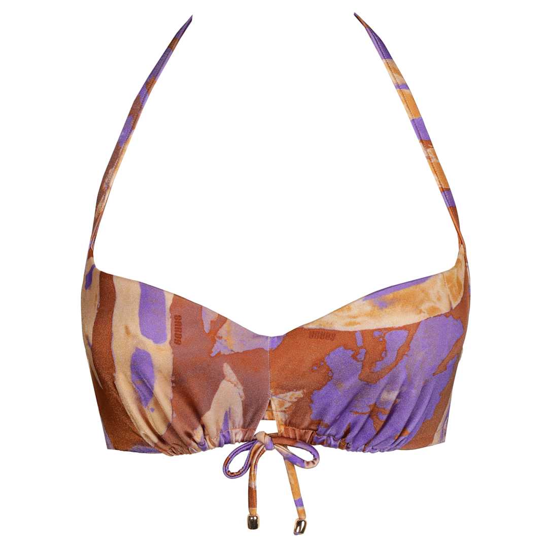 Soutien-gorge Balconnet ANDRES SARDA TIZIANO - Taille 85B - Rouge Persan Satin - Neuf Avec étiquettes
