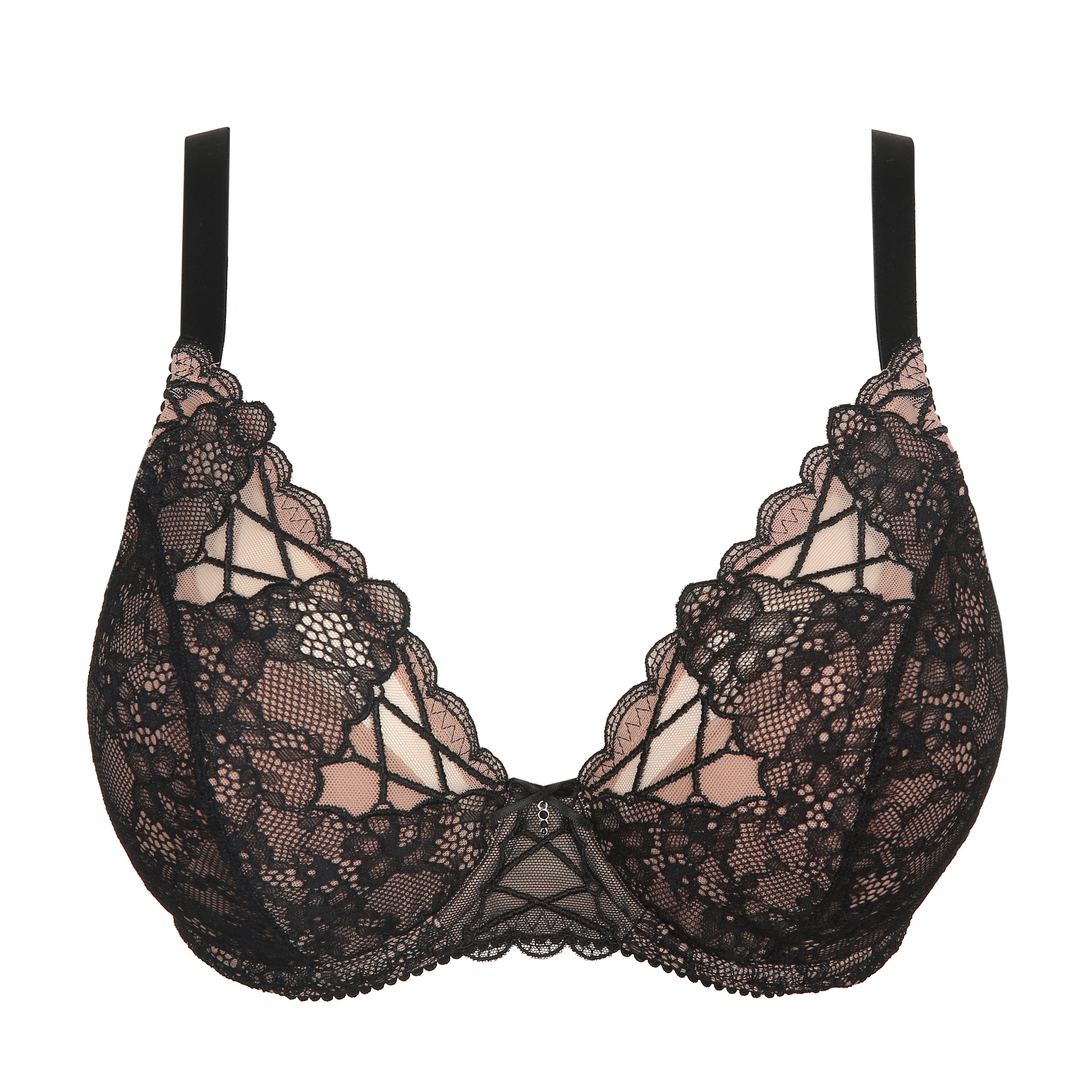 PrimaDonna LIVONIA black half padded plunge bra