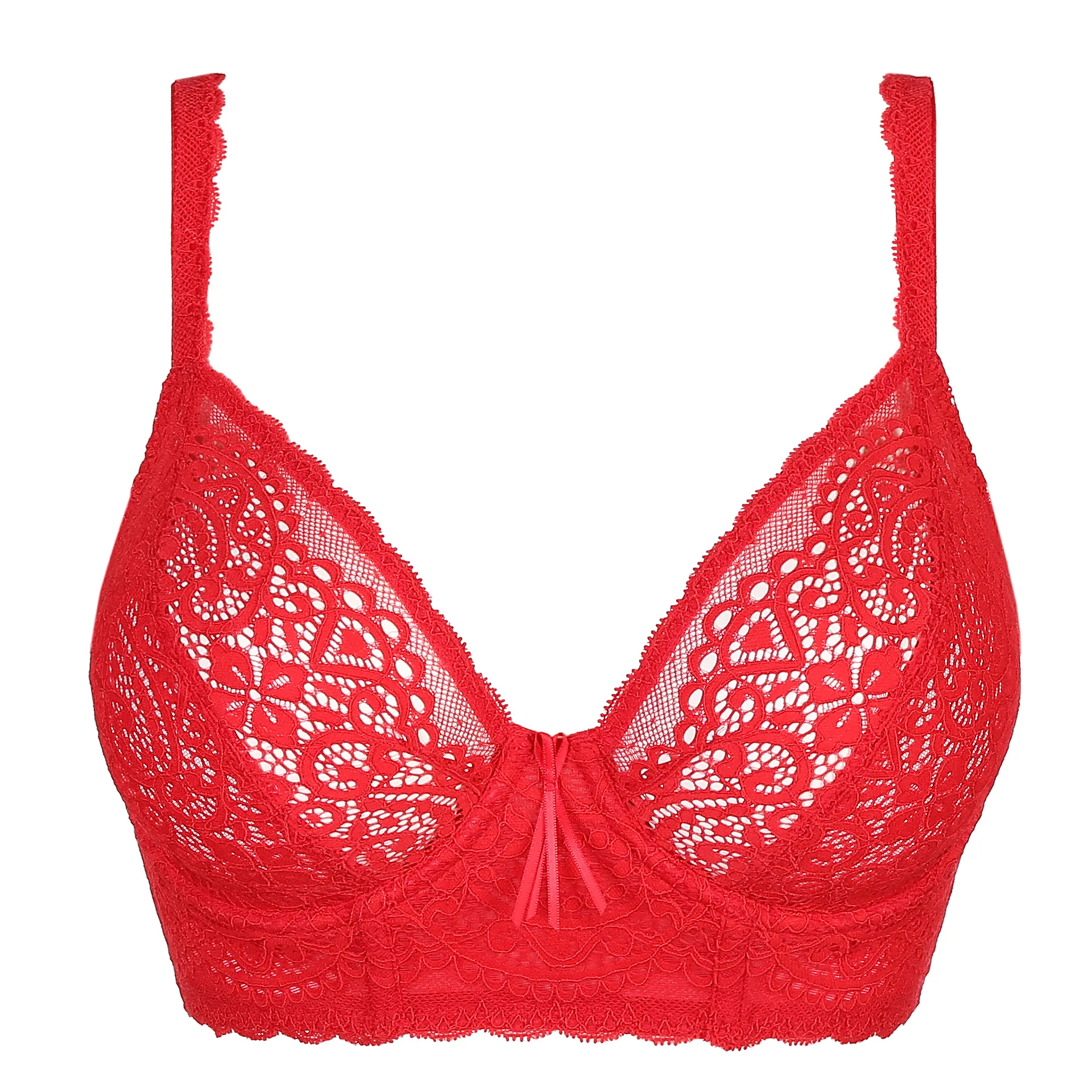 LUNNA Bra size it 6c us 40c eu 90c padded underwired red lace
