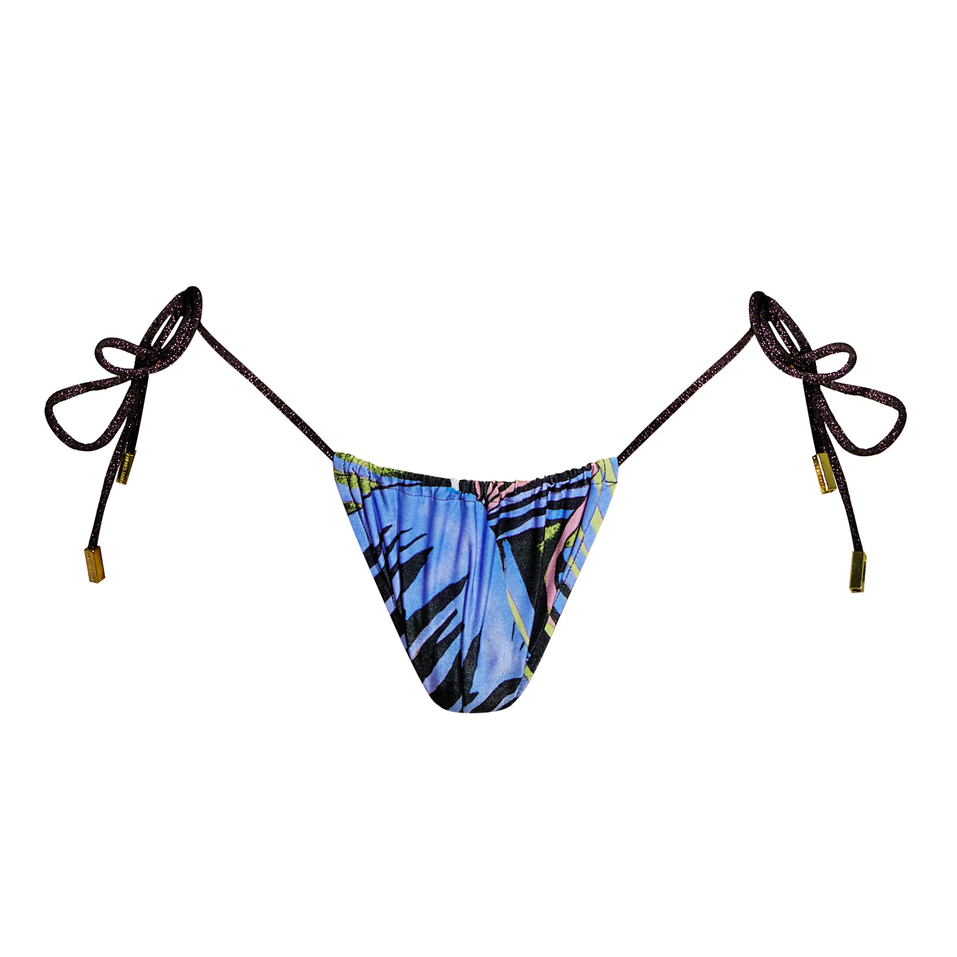 F&M FASHION Women's Poly Lycra Brazilian Teeny Micro Thong Panty Sexy  G-String Bikini Sets