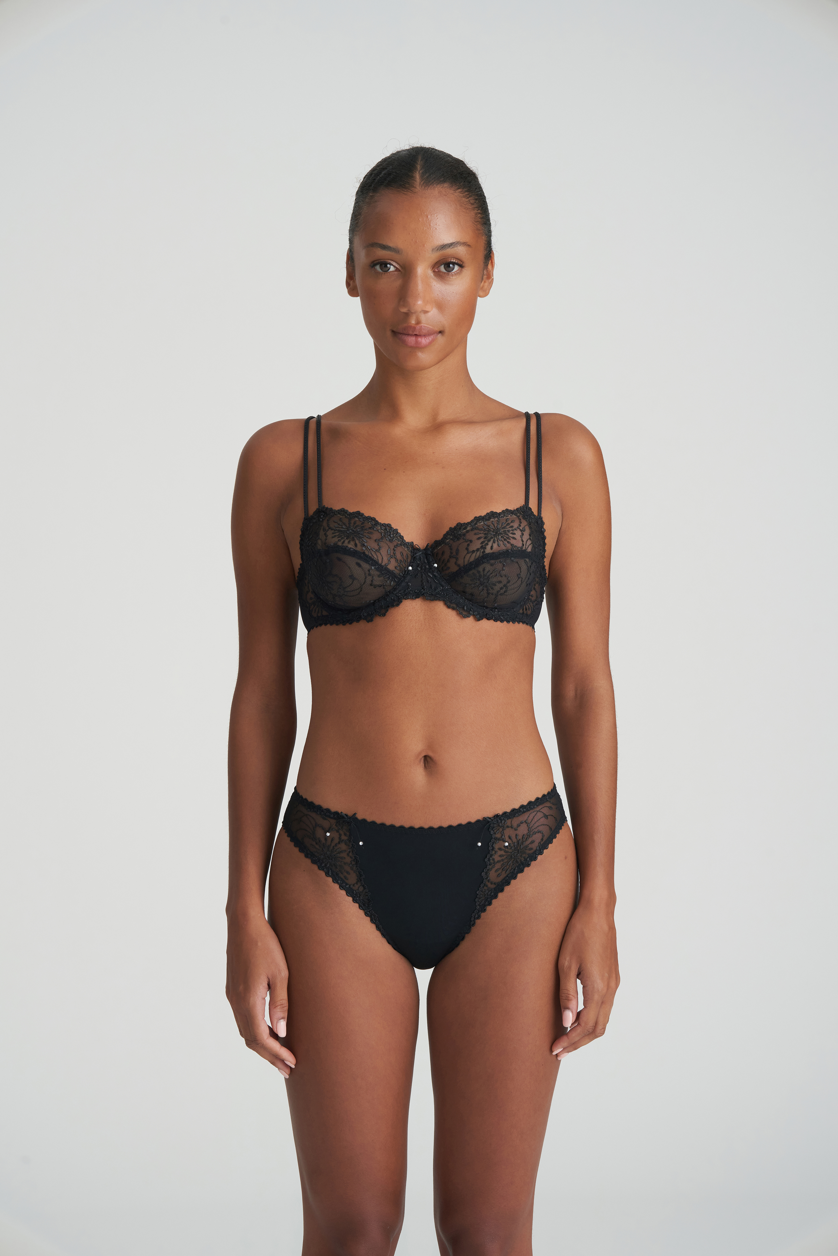 Marie Jo Jane Black Balcony Bra Horizontal Seam