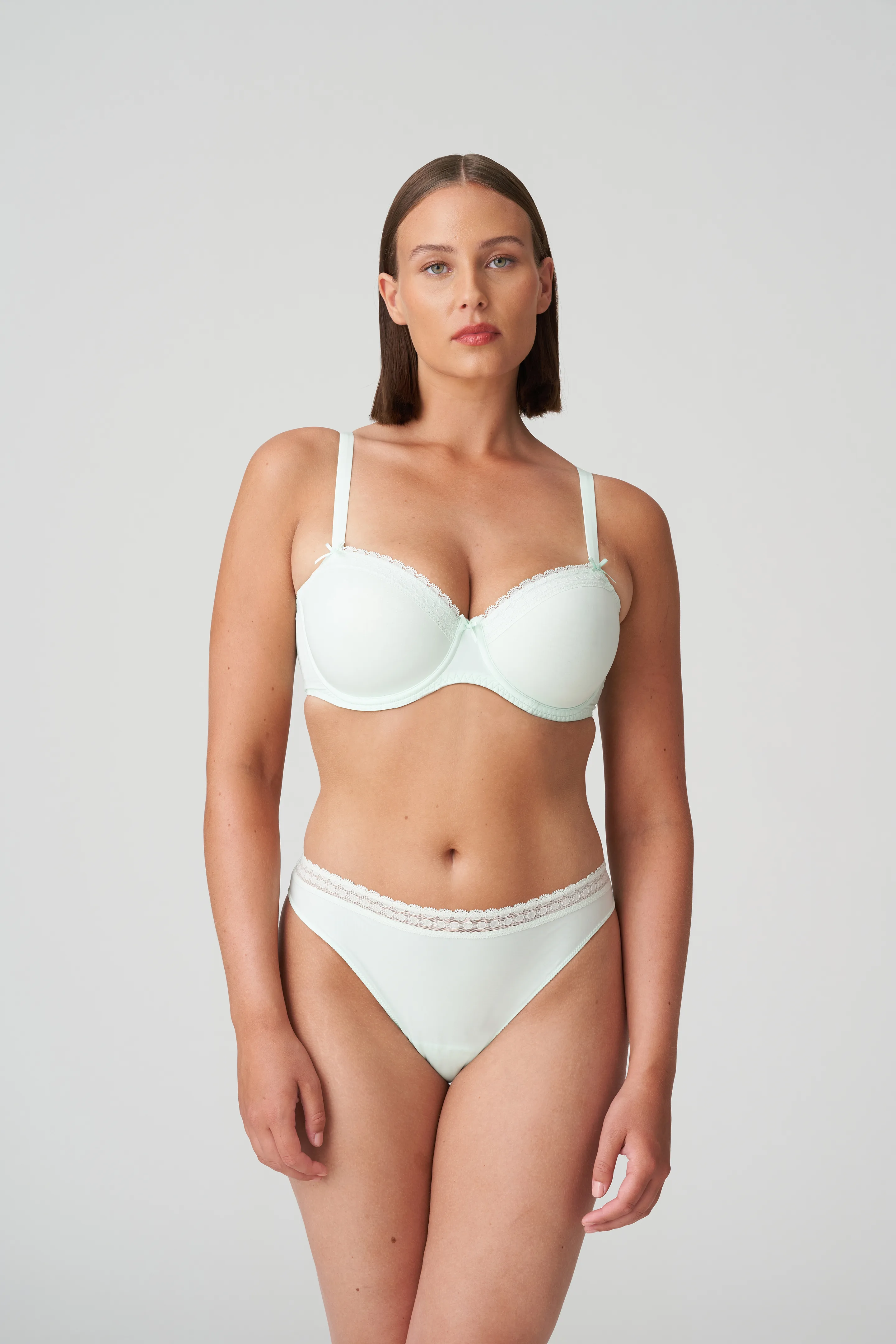 Donna Bella Lingerie Wangaratta - NEW COLOUR- FAYREFORM LACE PERFECT COLOUR  GULL GREY. This ultra light moulded cup provides great support and is light  weight on the body. $ 69.95 #fayreformlingerie #bendonlingerie #