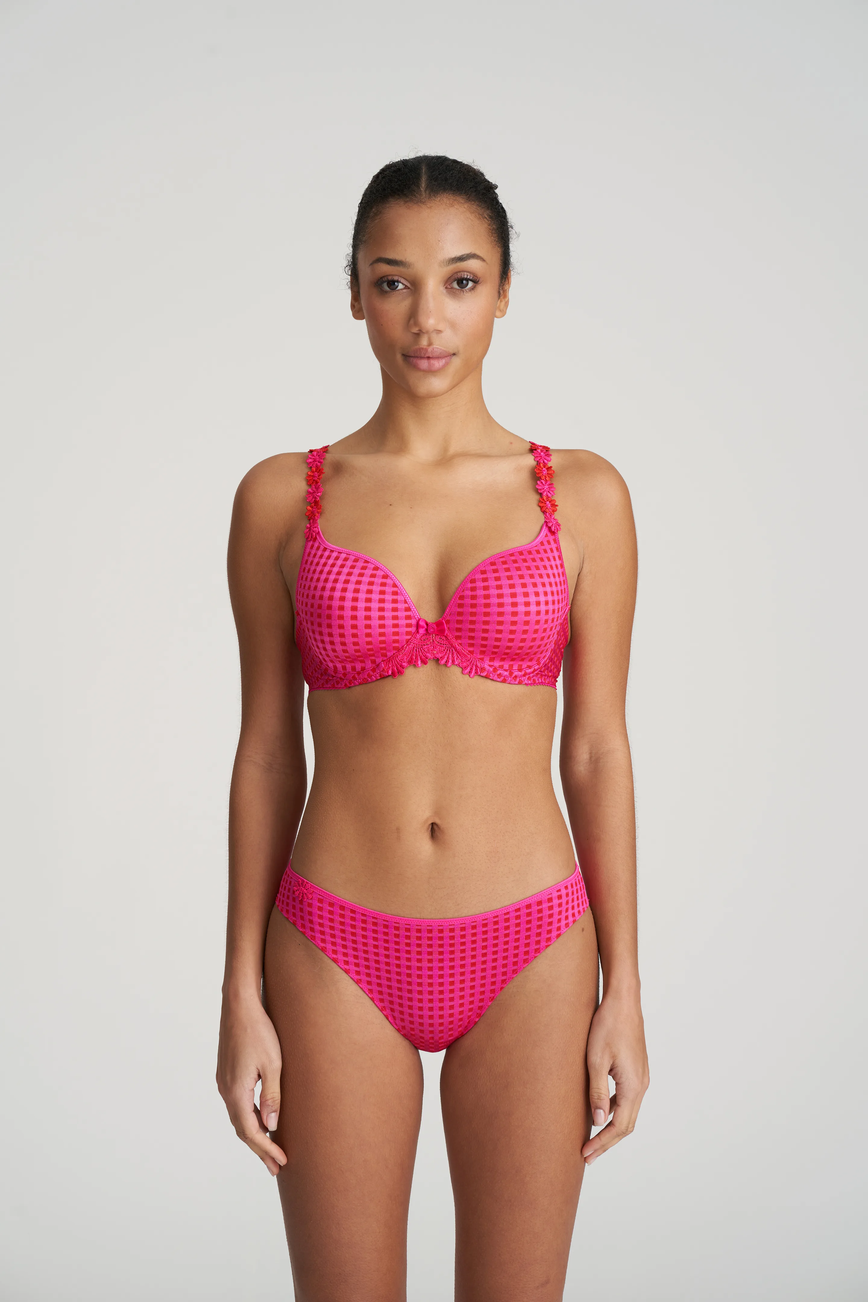 Marie Jo AVERO electric pink padded bra heartshape