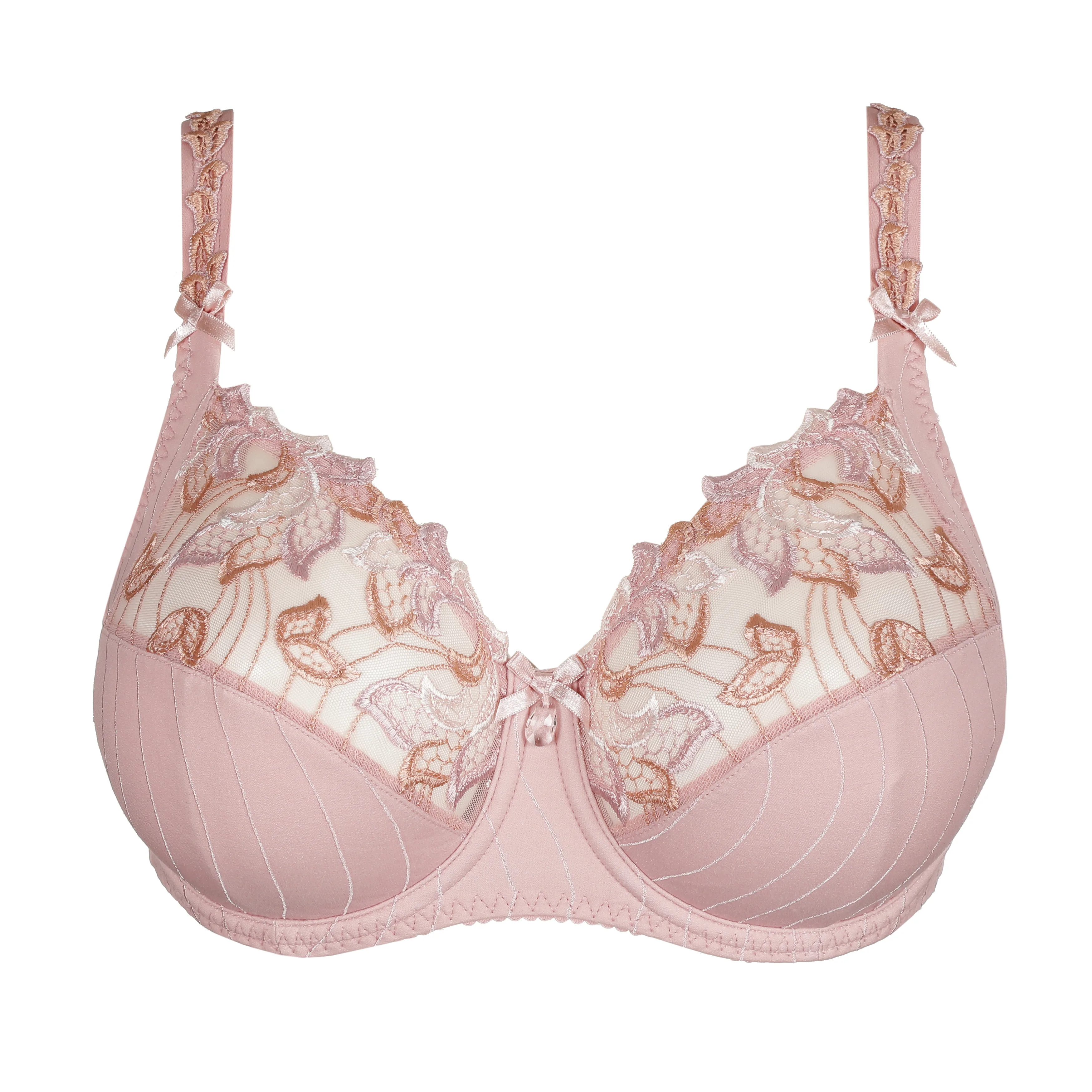 2-pack padded underwired bras - Burgundy/Vintage pink - Ladies