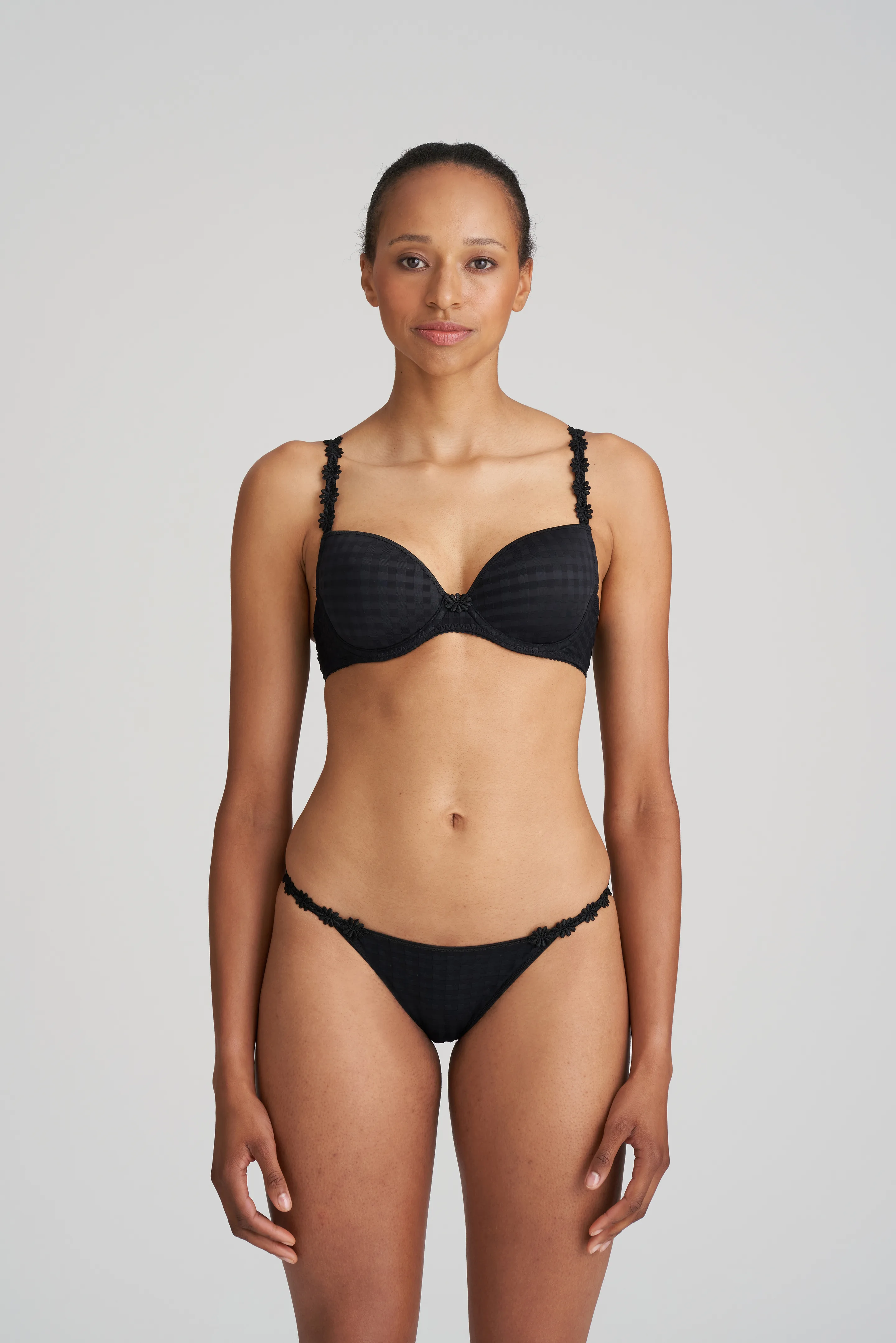 Marie Jo Avero Black Padded Plunge Bra