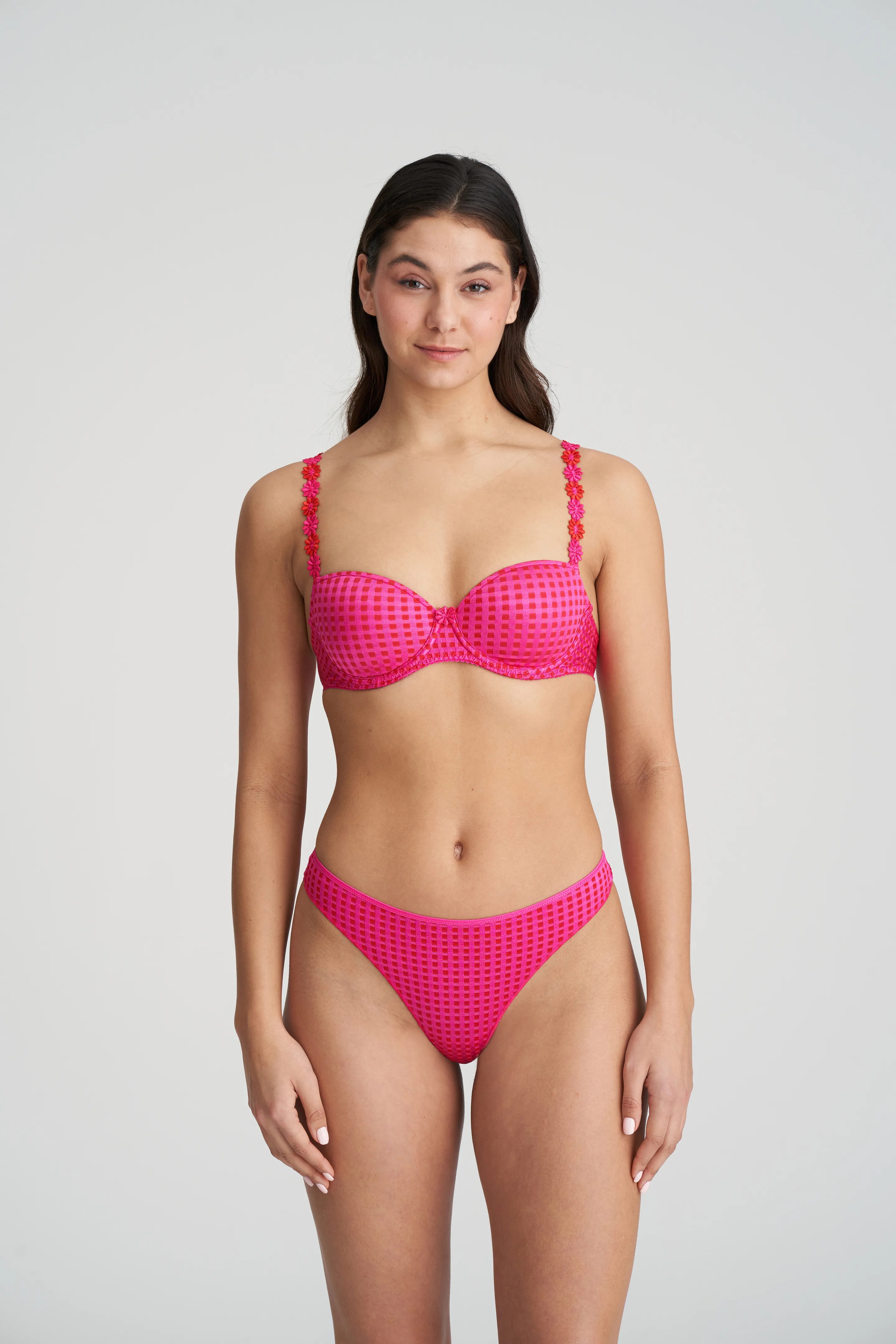 Marie Jo AVERO electric pink padded balcony bra