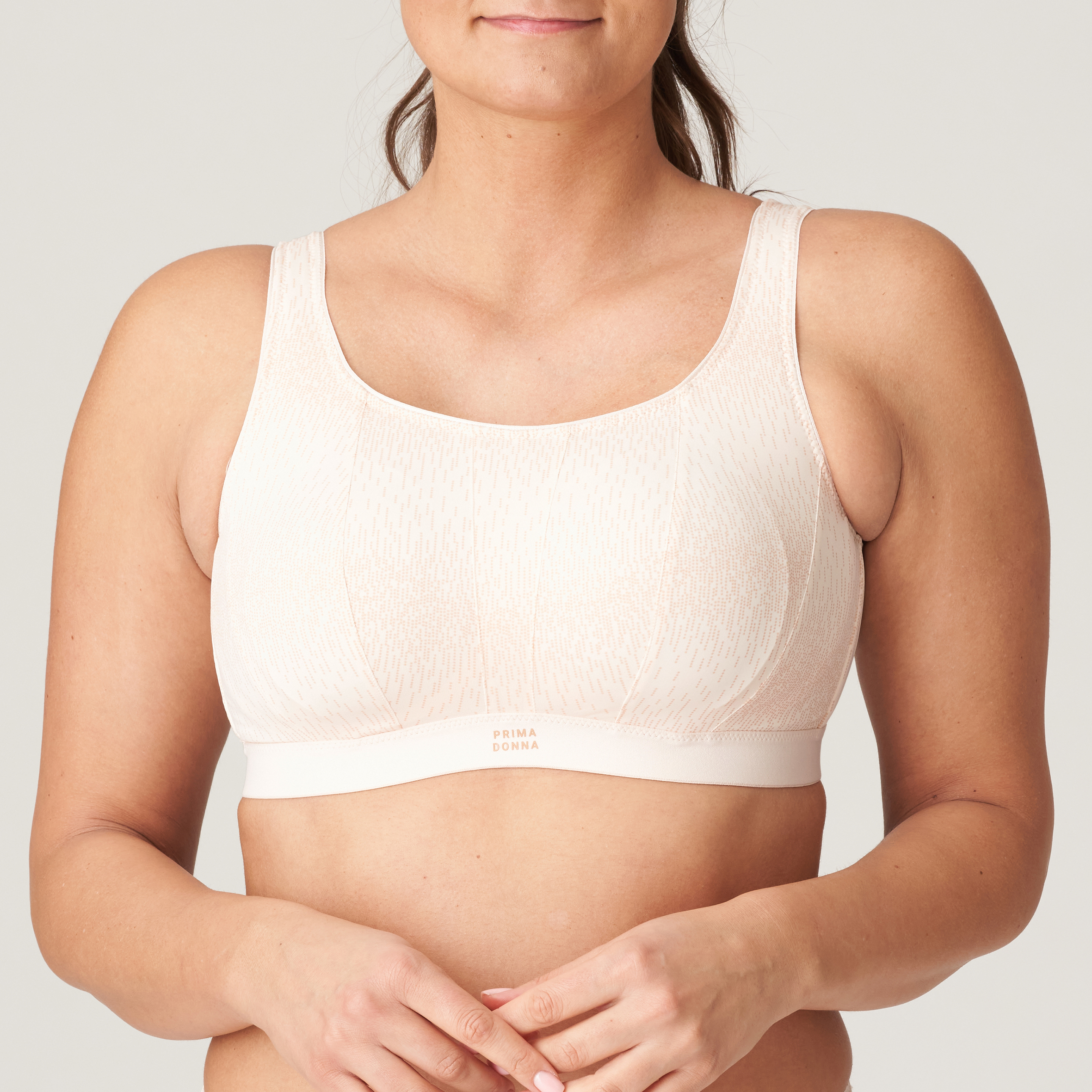 PrimaDonna Sport The Game Non Moulded Sports Bra In Black C-H Cup