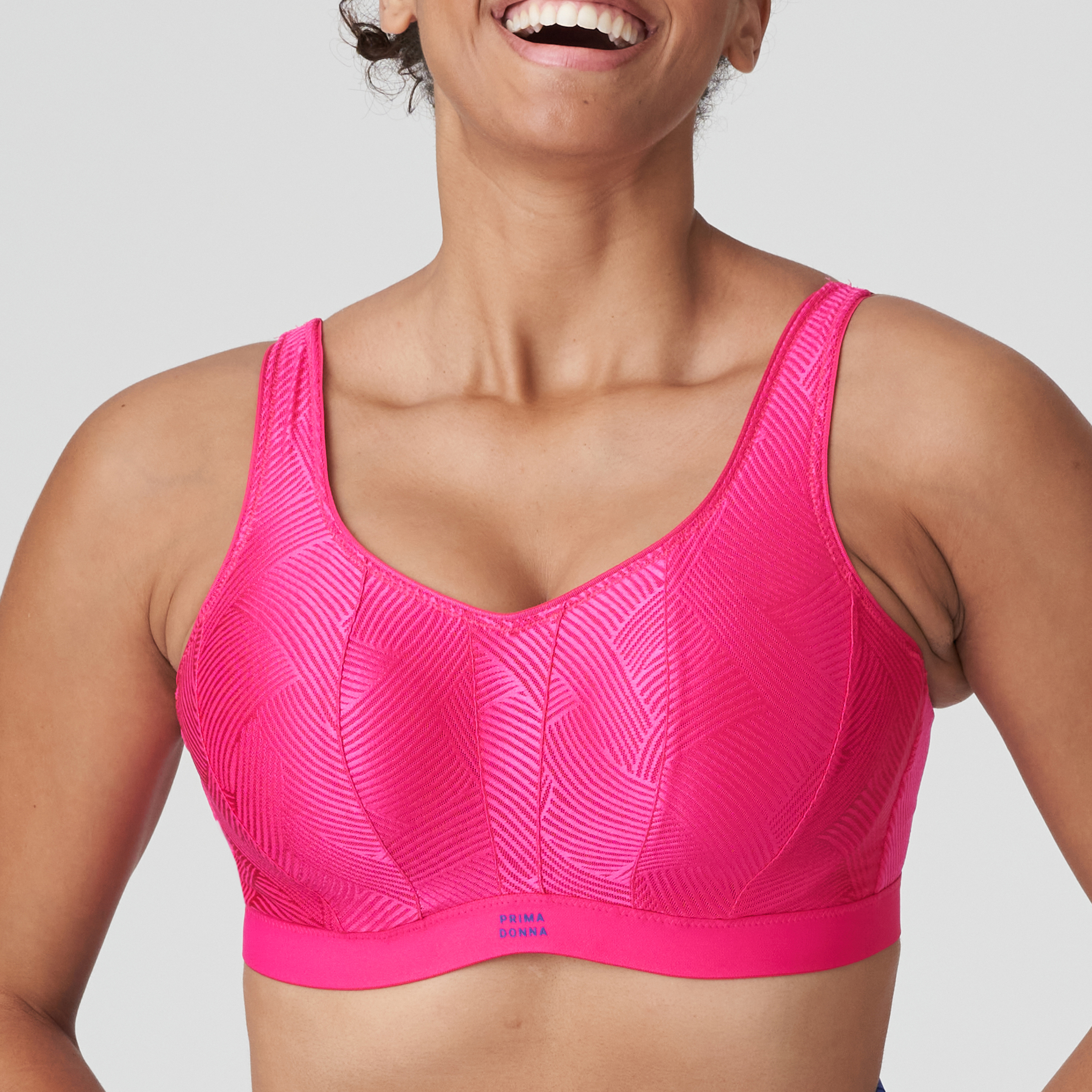 Elbourn 1Pack Women Plus Sports Bra High Impact Racerback Sports Bras  Wirefree Front Adjustable Workout Tops Bounce Control Gym Activewear Bra （ Pink-XL） 