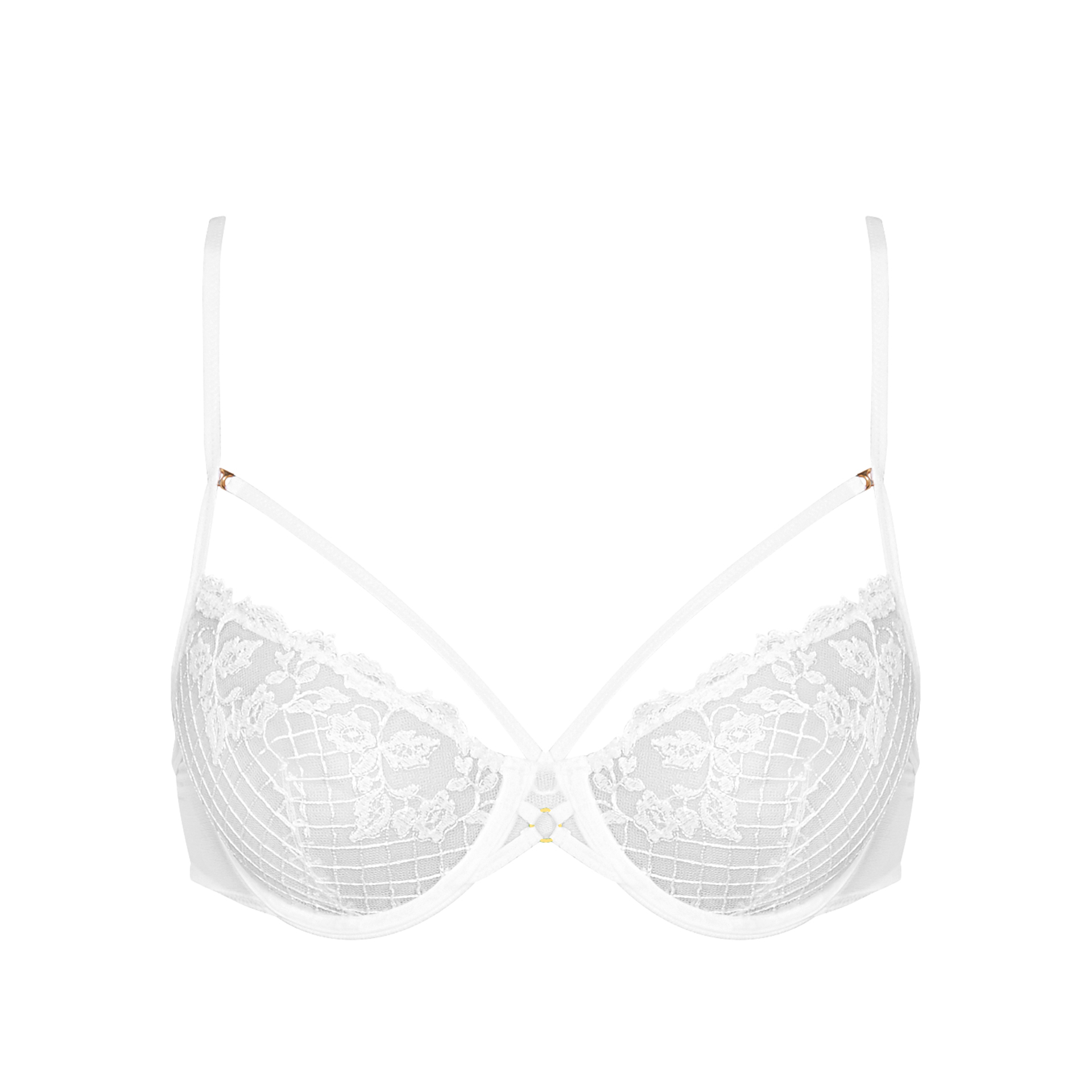 Andres Sarda WOLFE white full cup bra