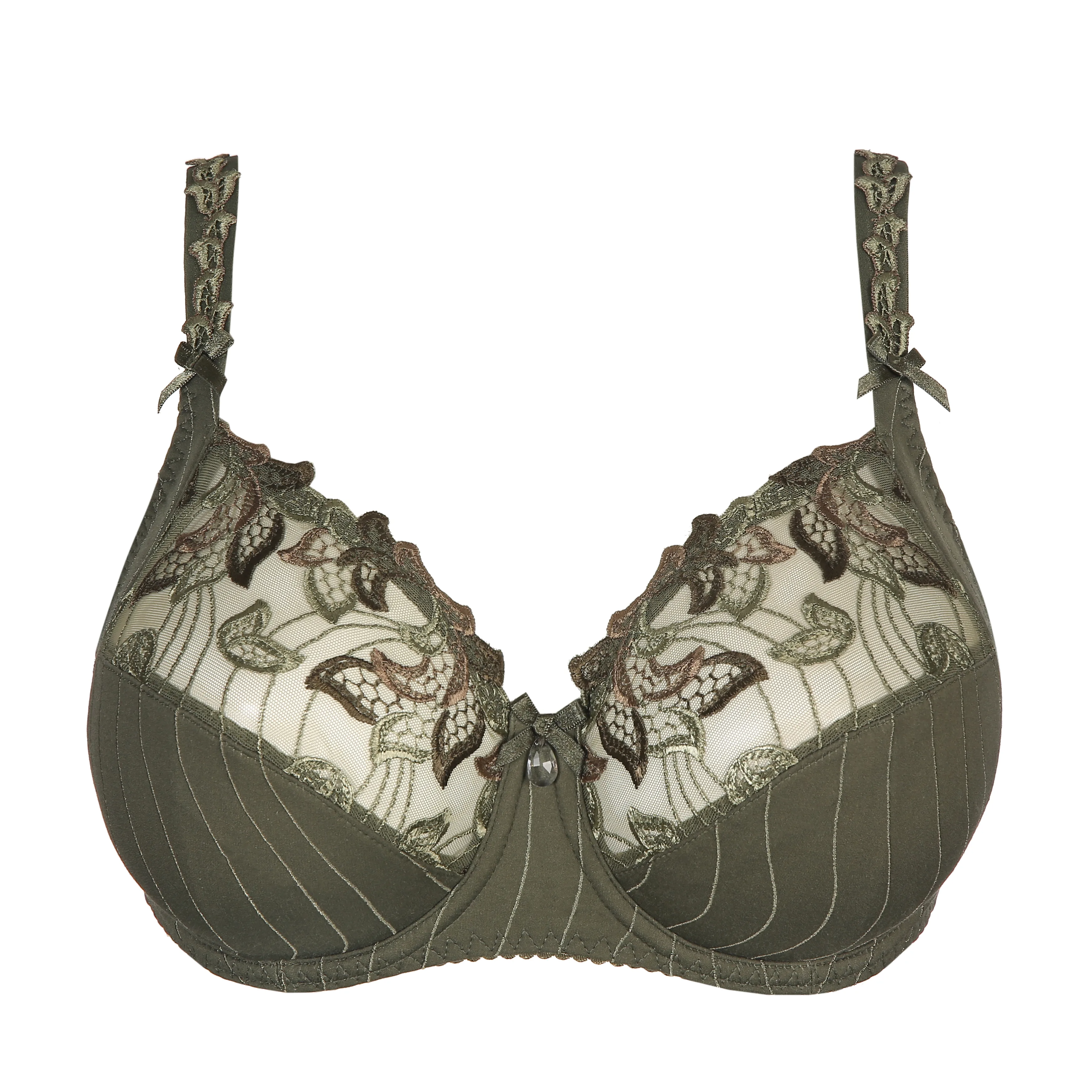 Submarine, algae green, and a vaccine! Pace Perfect bra (10) in