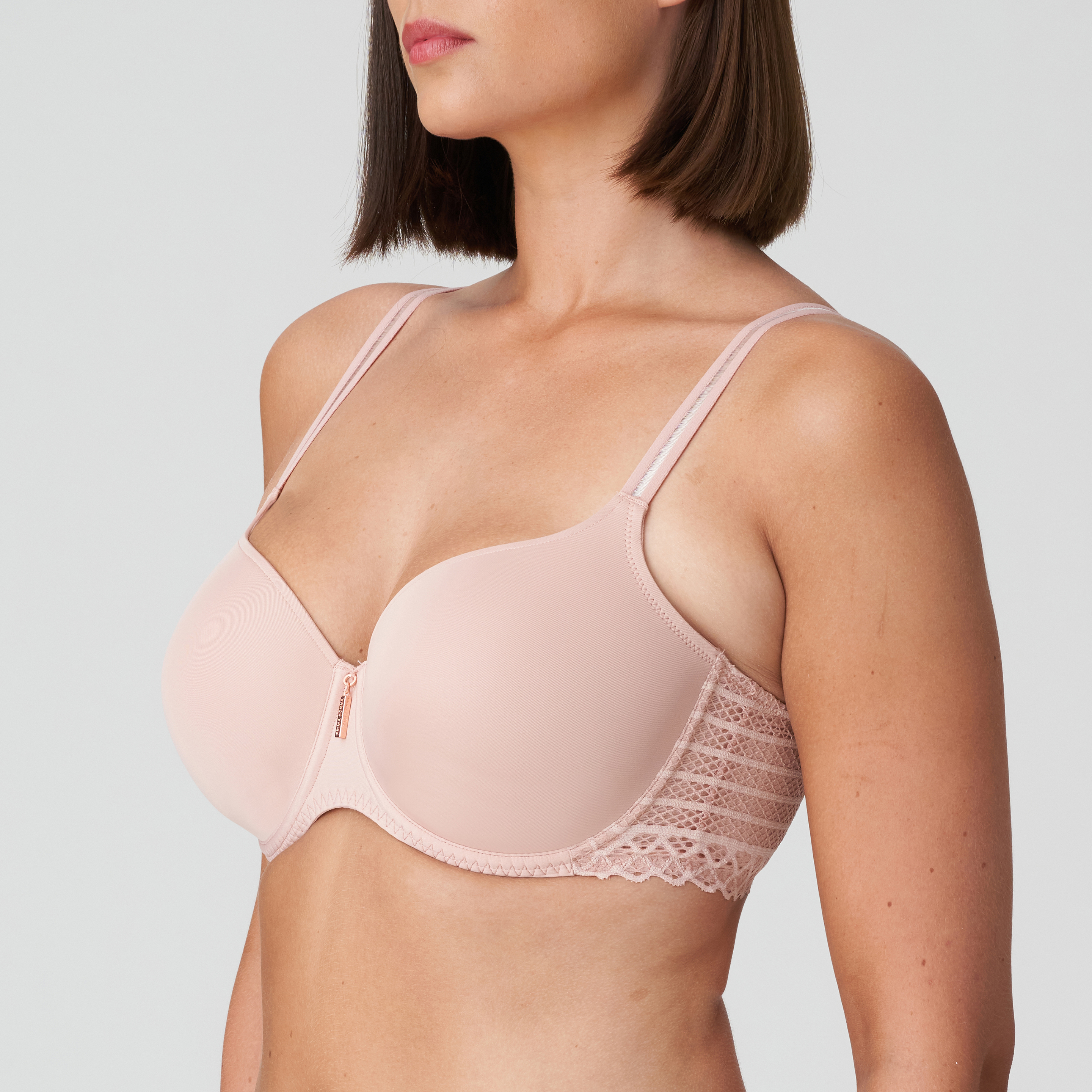 Padded bra - Heart shape Figuras Prima Donna couleur Powder rose Rose  Charbon tailles 100 105 110