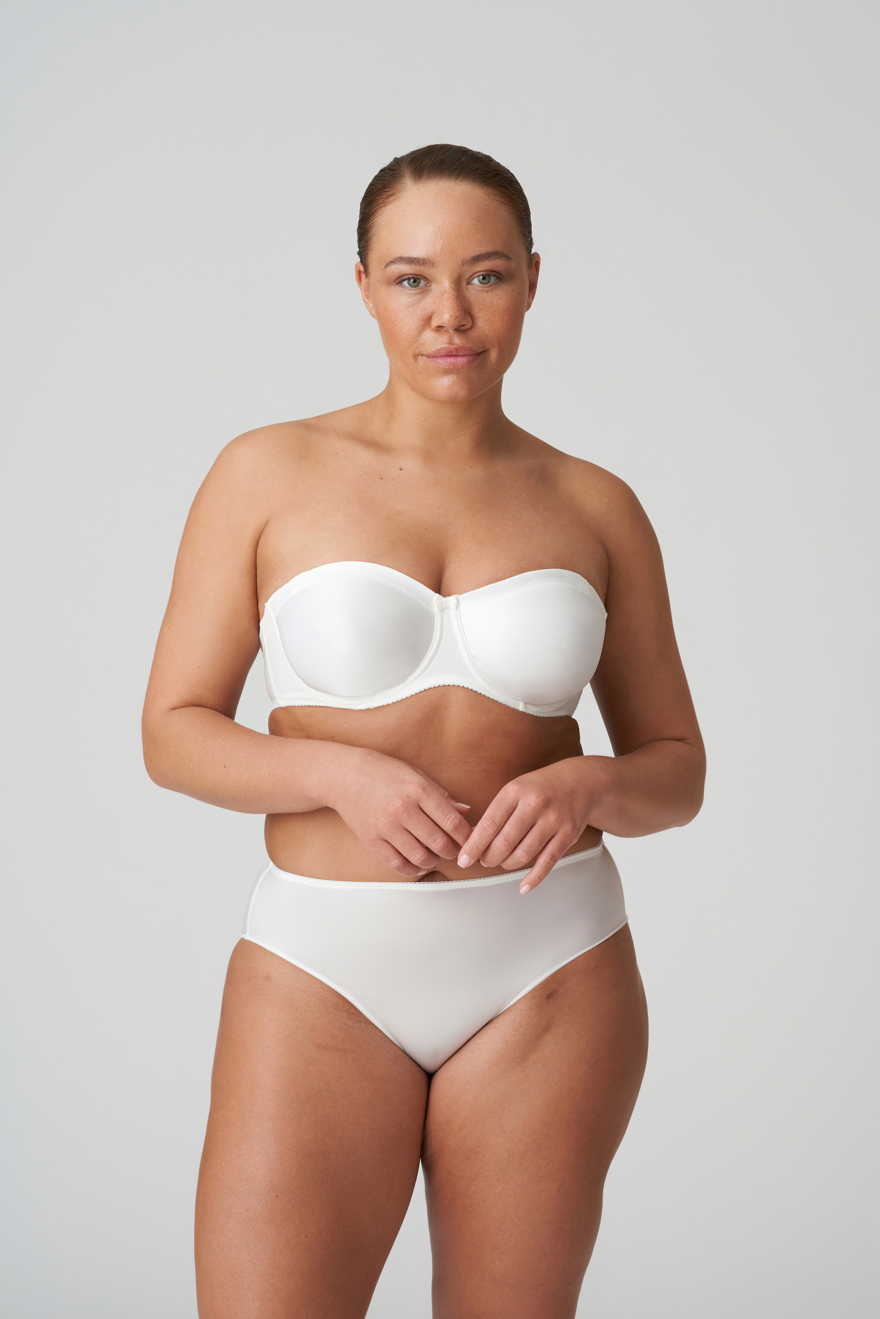 PrimaDonna Satin Seamless Full Cup Non Padded Underwire Bra, Natural