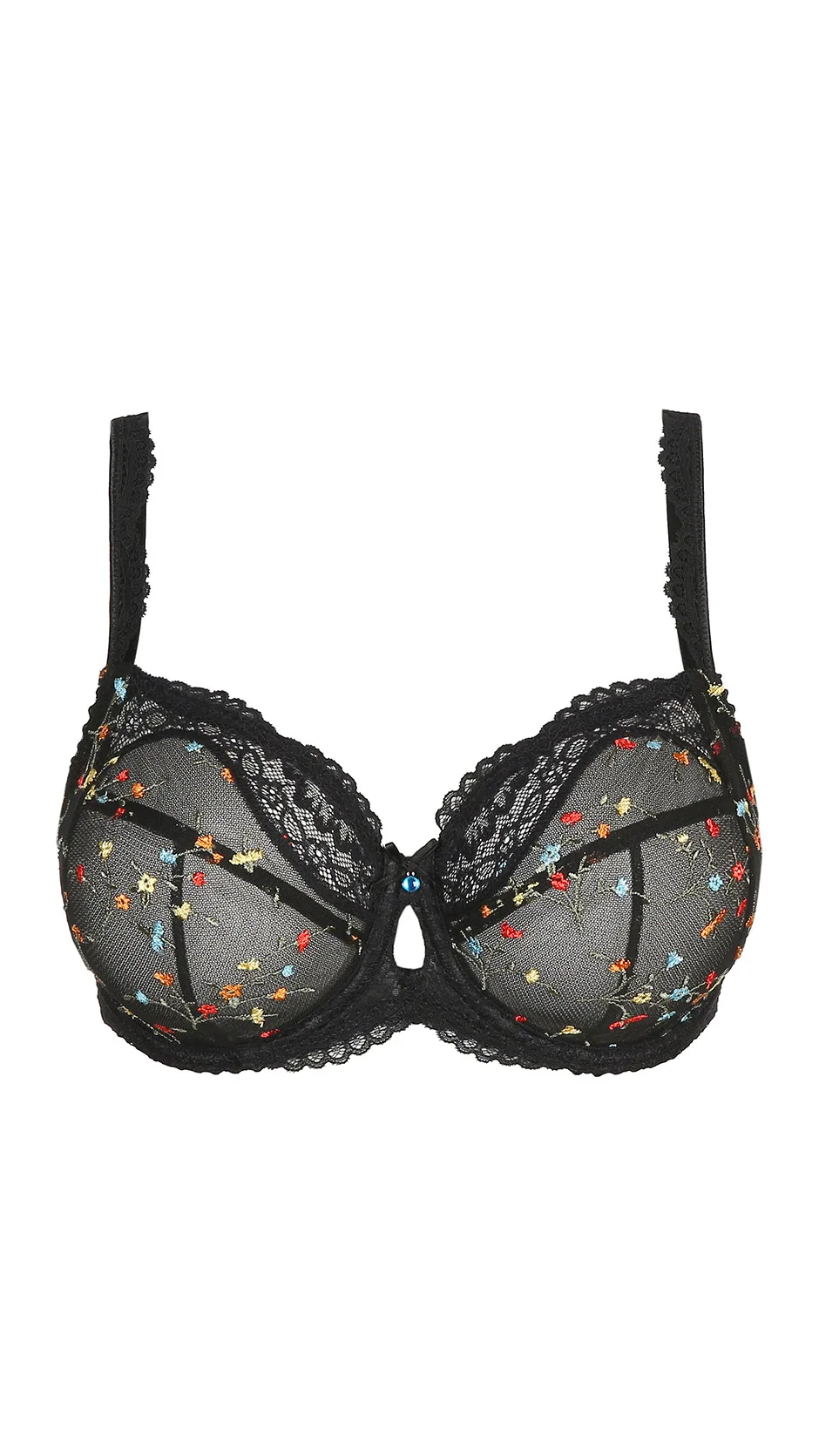 PrimaDonna MIDNIGHT GARDEN black full cup bra