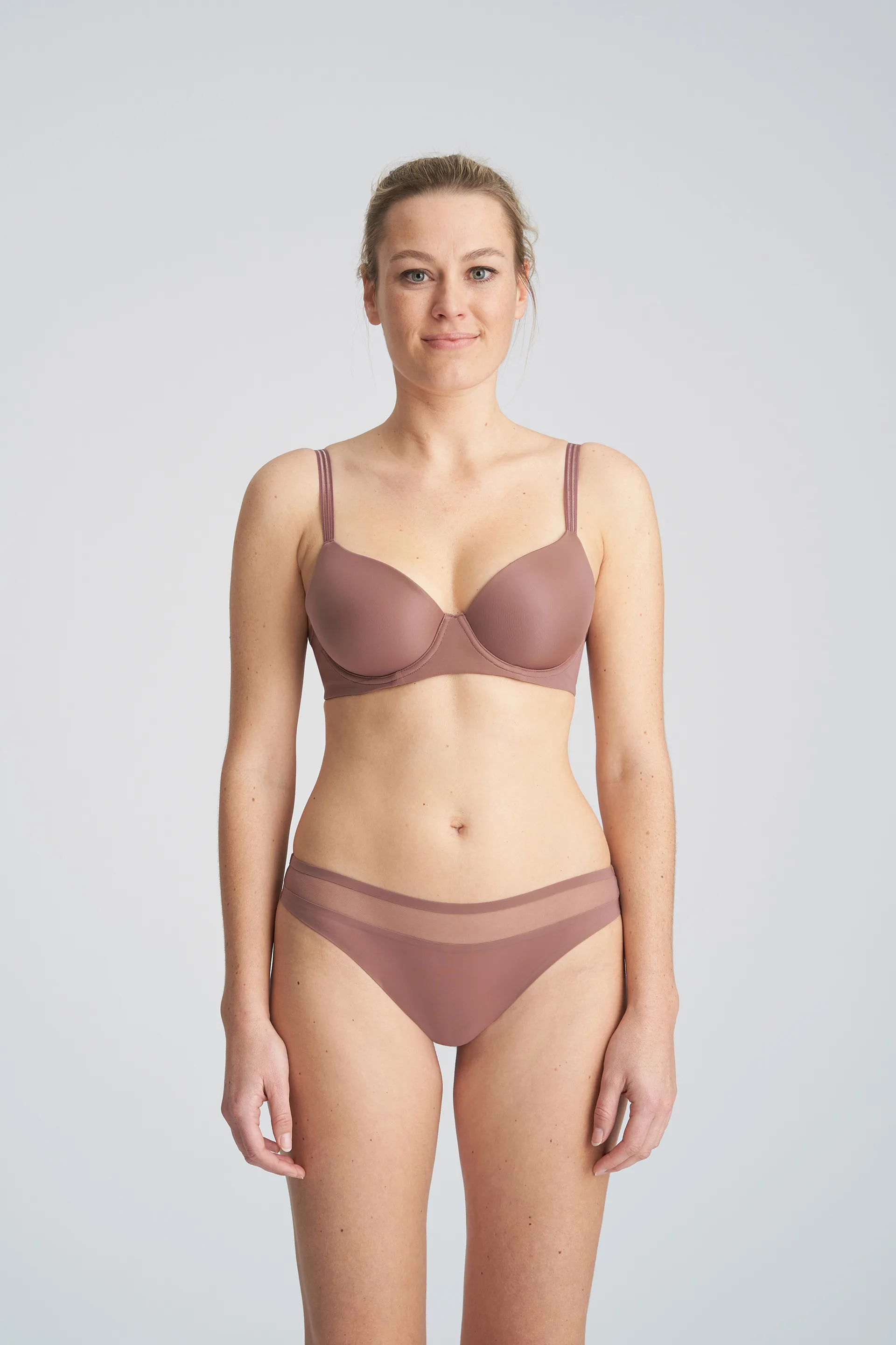 Leading Lady Lightly Padded Underwired T-Shirt Bra - Warm Taupe