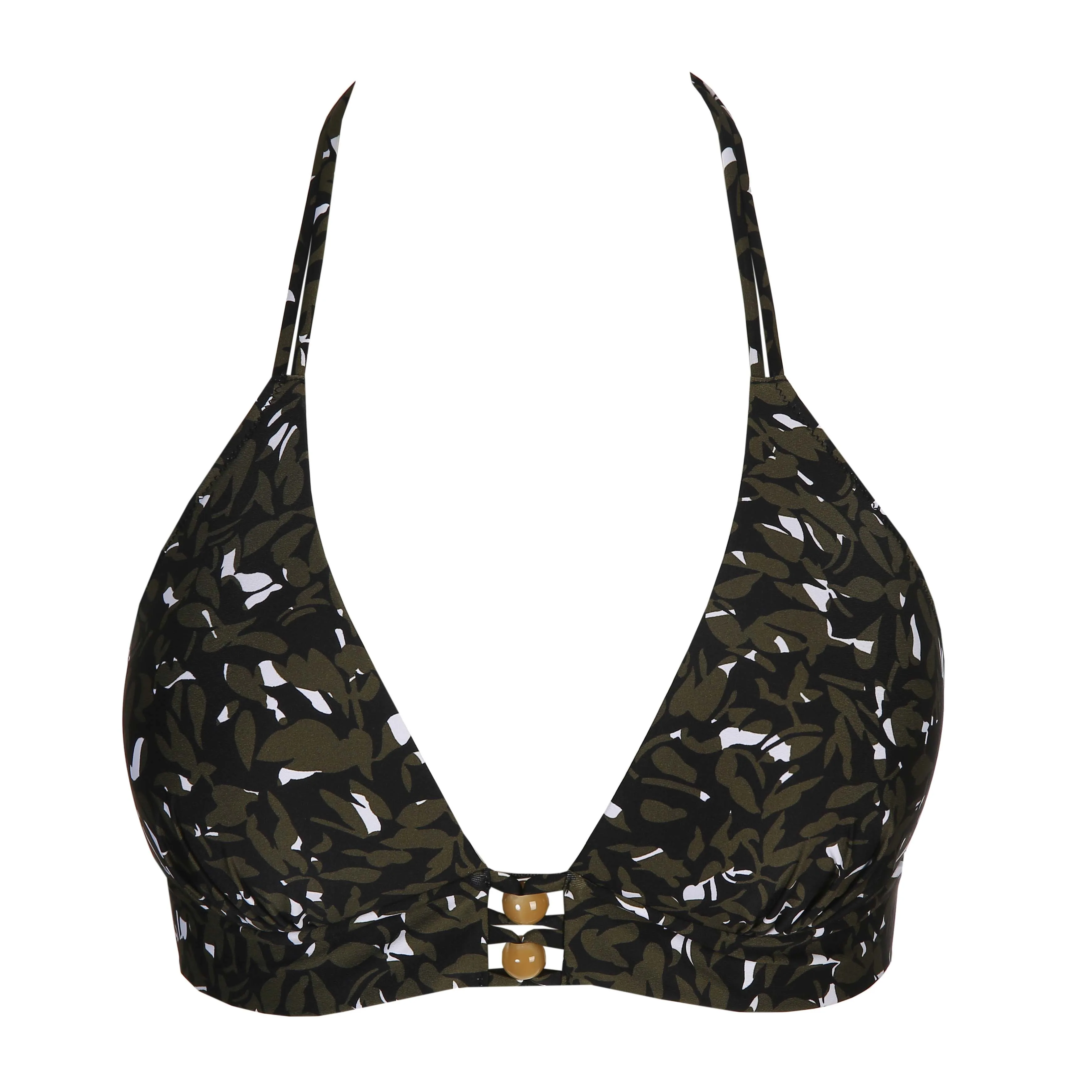 Marie Jo Swim DAHU black padded bikini top heartshape