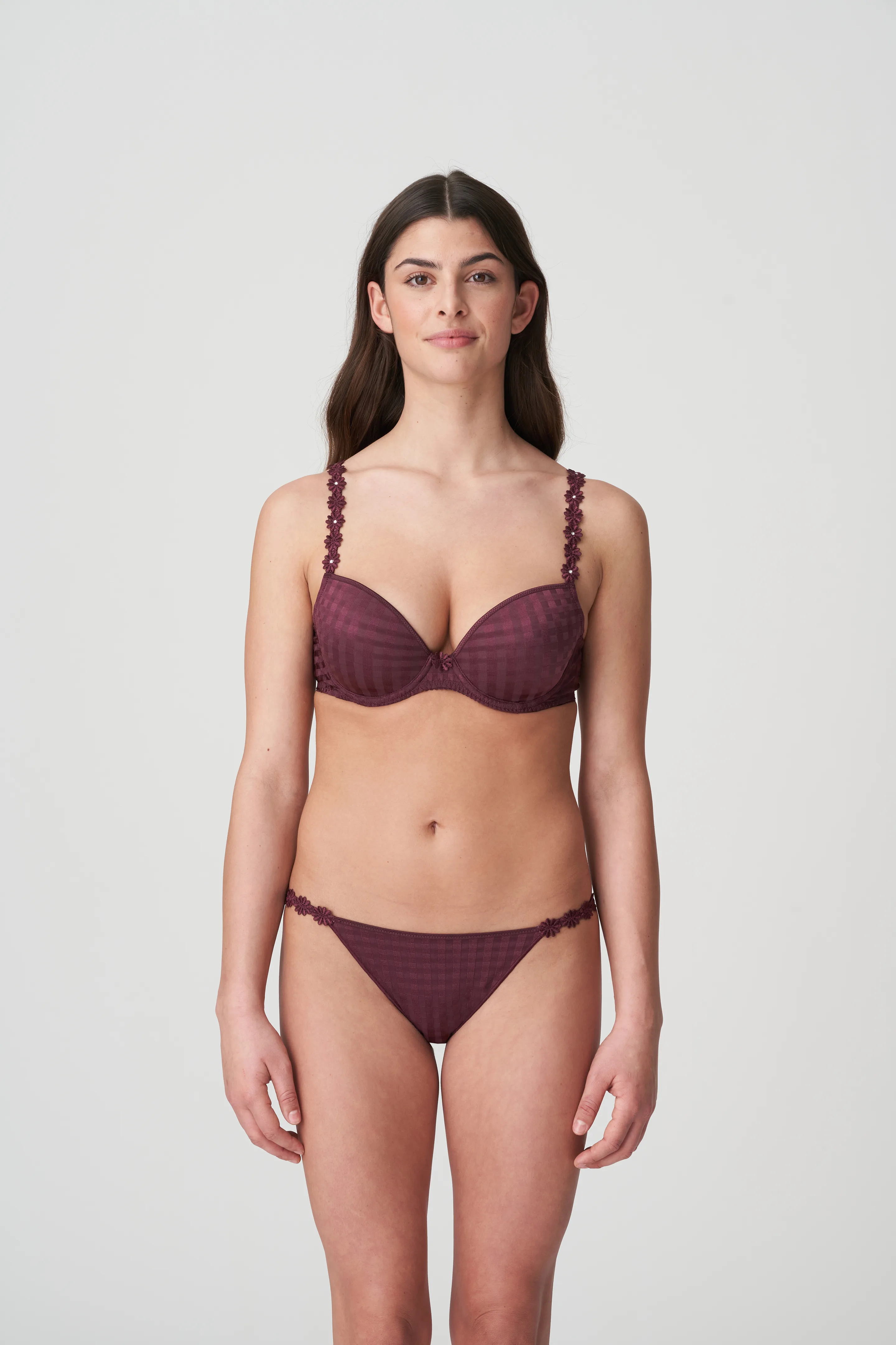 Da Intimo Wine Medium Coverage Bra