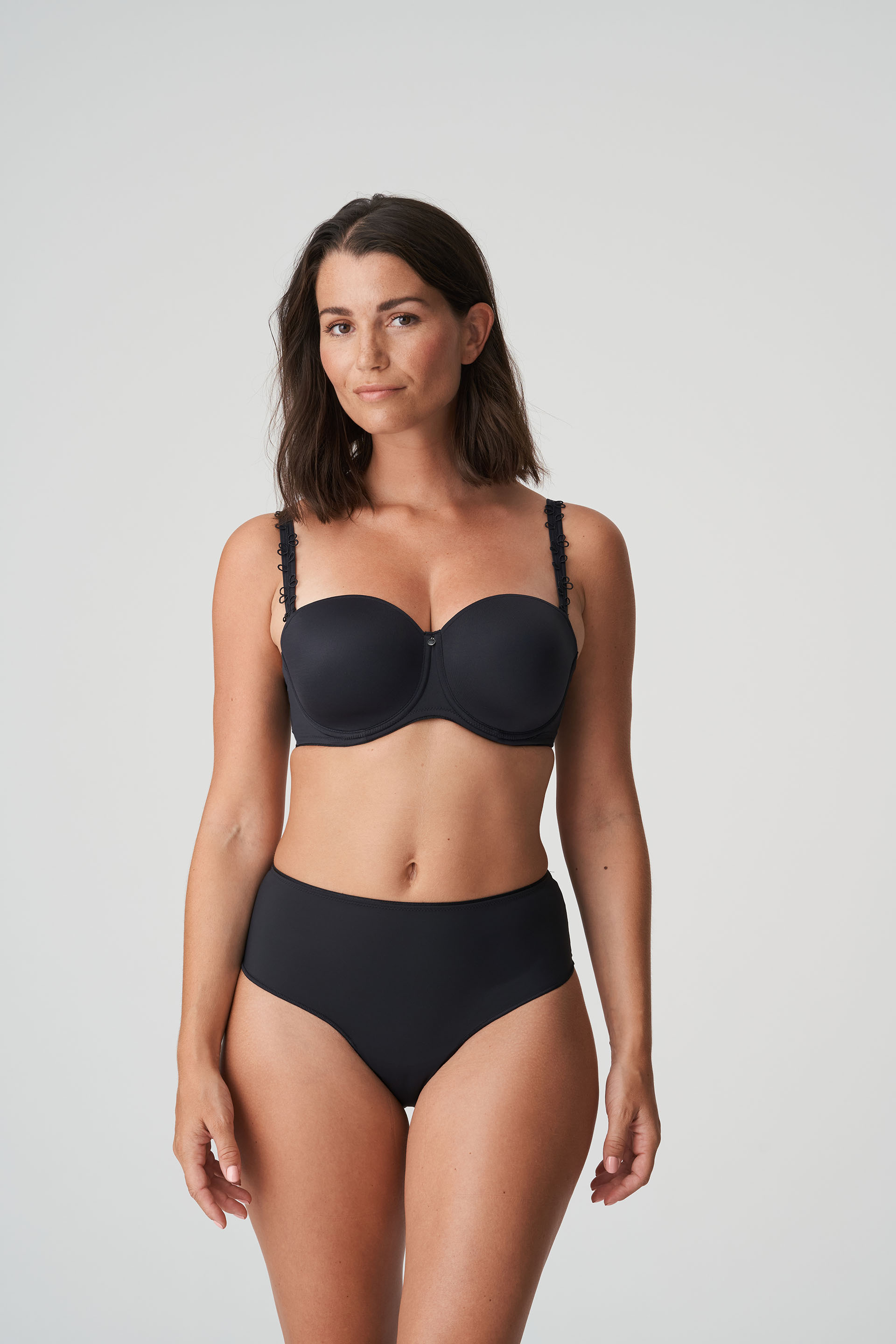 PrimaDonna Perle Strapless bra in charcoal (Black) 38G ONLY