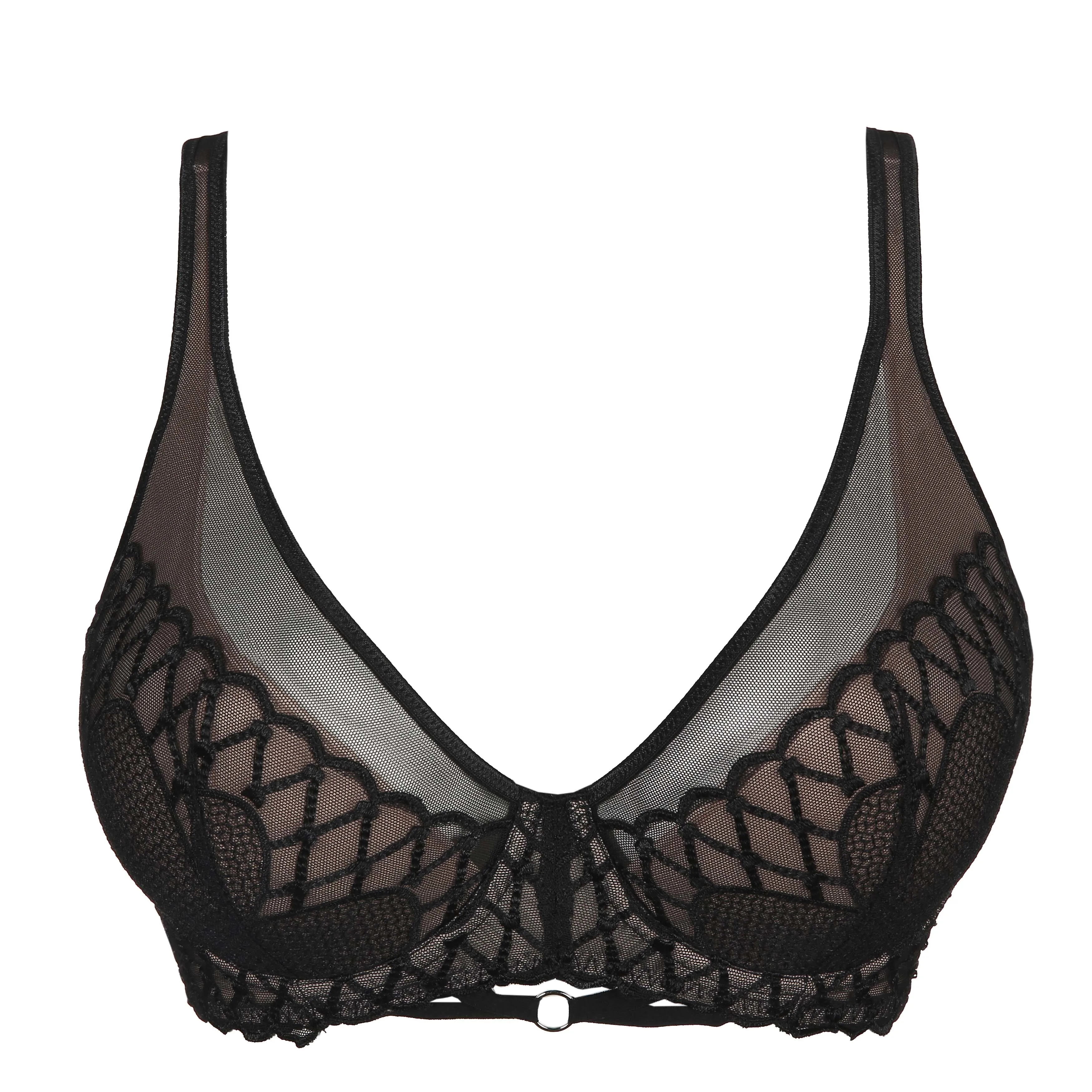 PrimaDonna VYA black half padded plunge bra