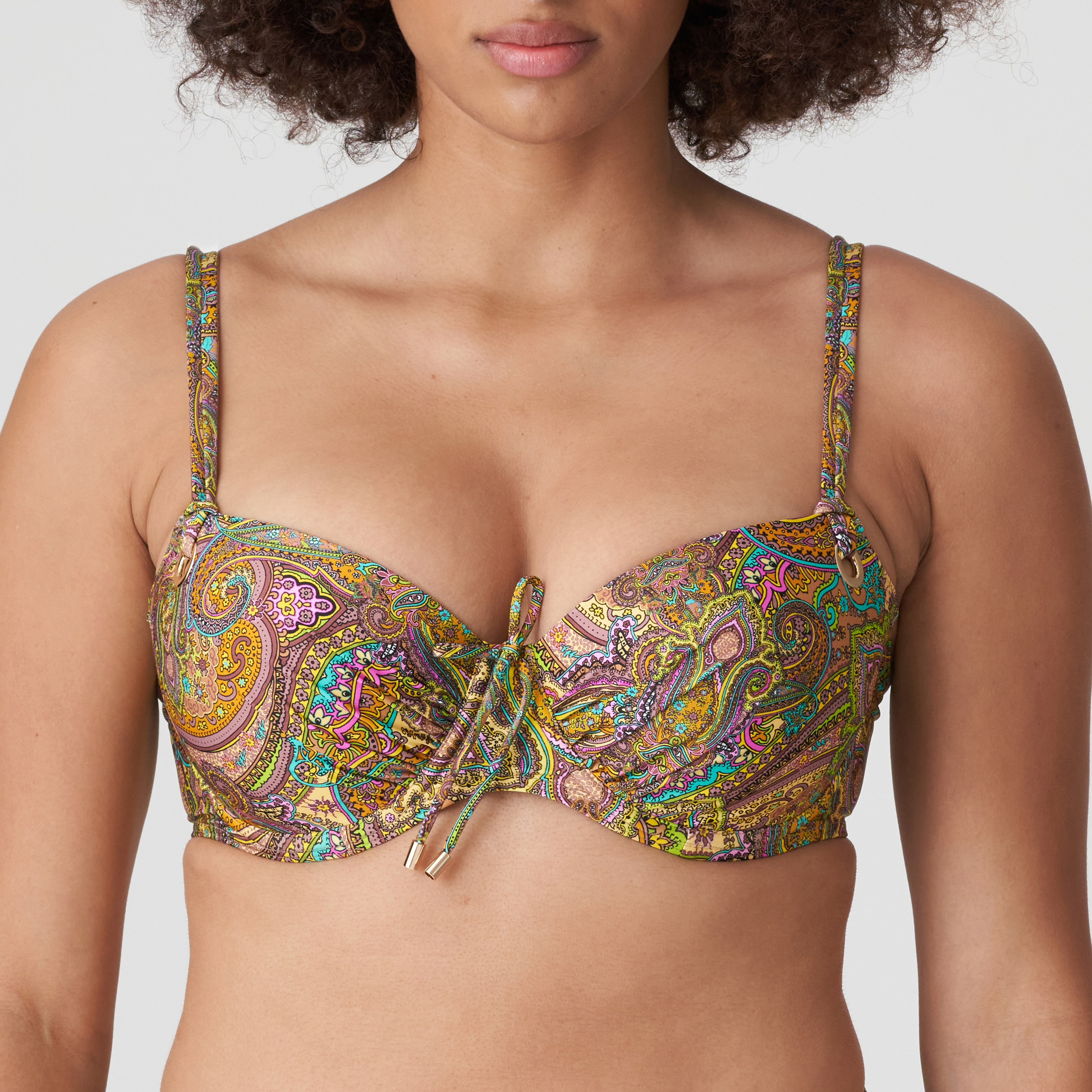 PrimaDonna Swim SAKARUN Sunny Paisley padded balcony bikini top